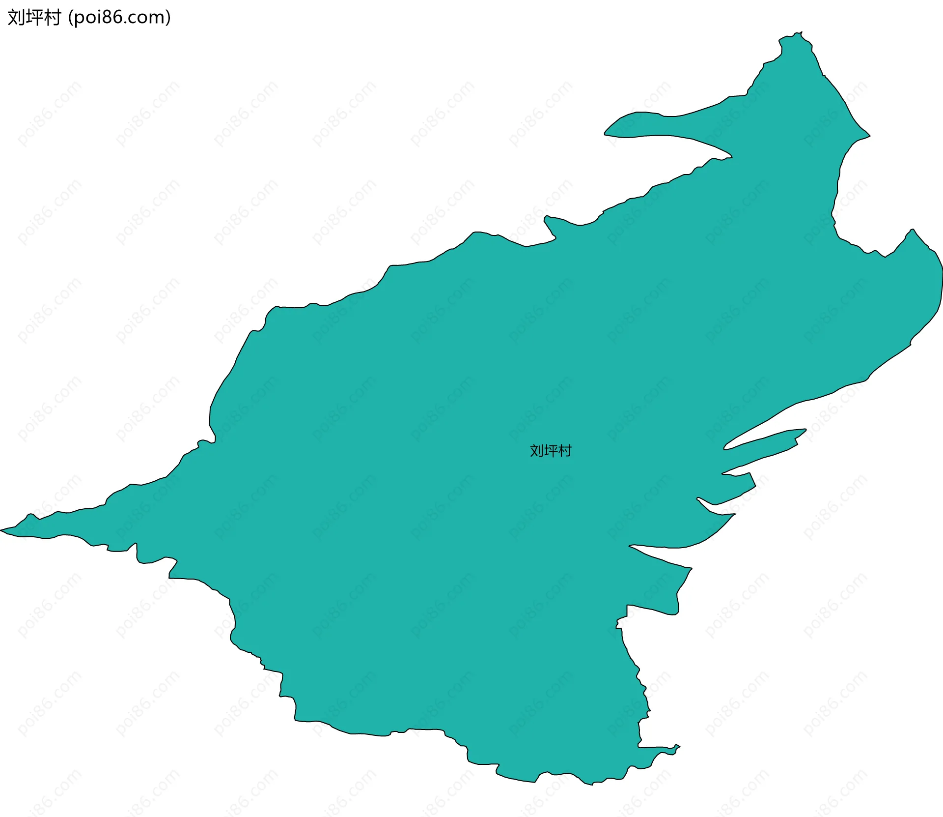 刘坪村边界地图