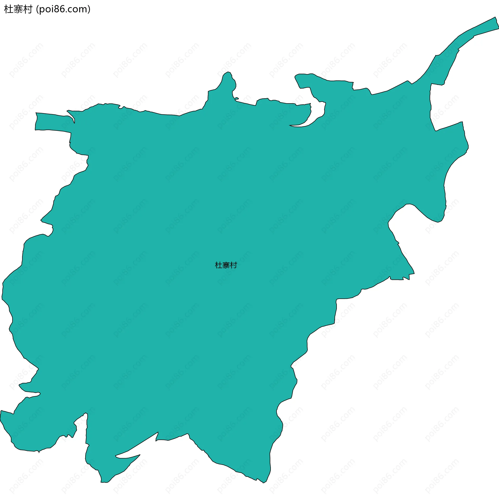 杜寨村边界地图