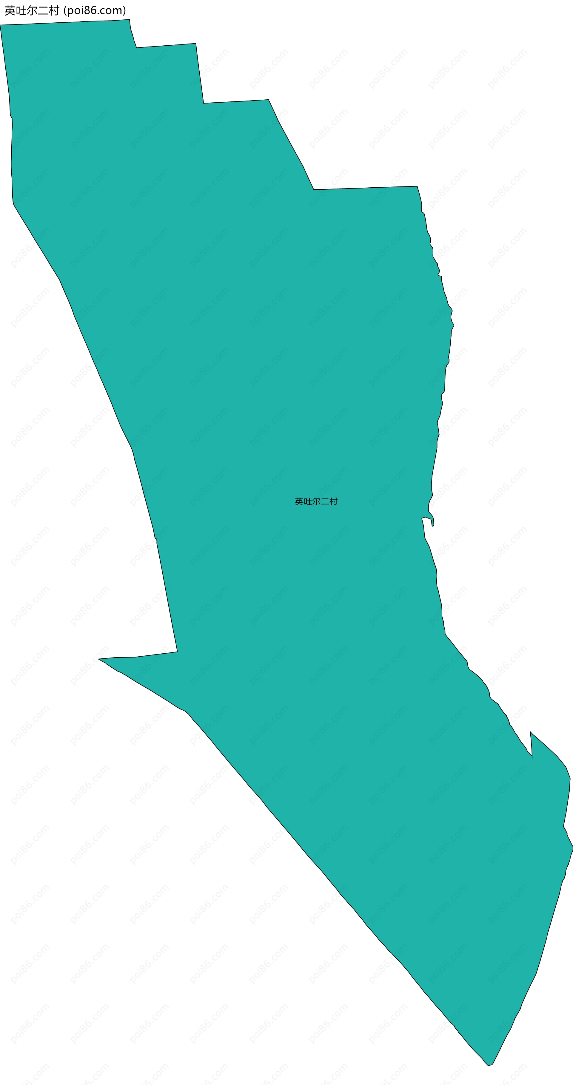 英吐尔二村边界地图