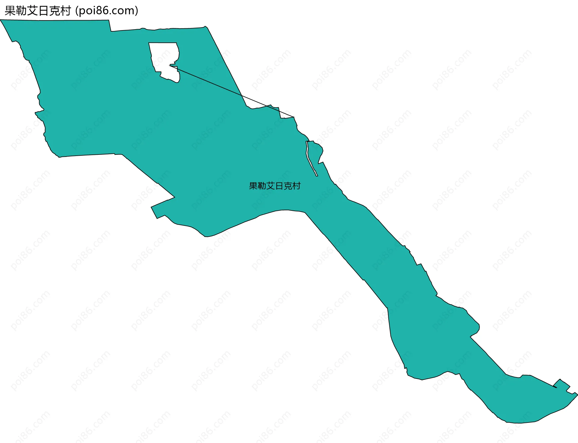 果勒艾日克村边界地图