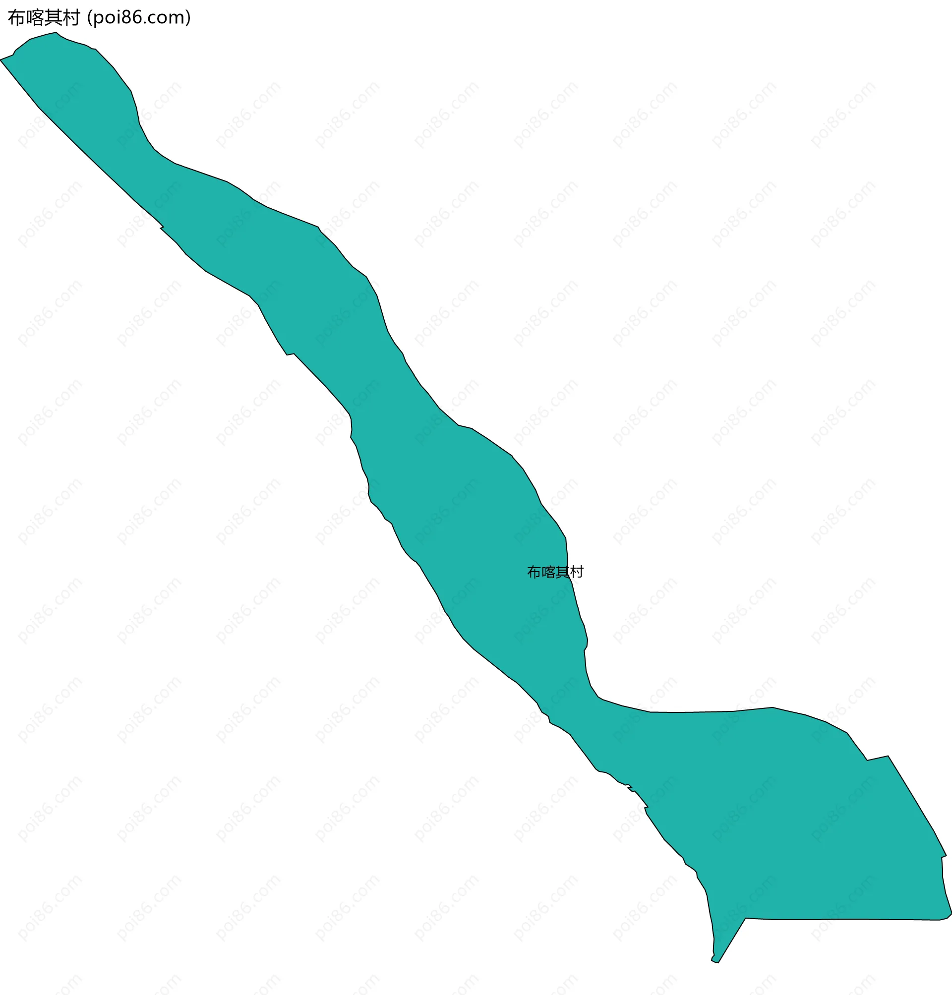 布喀其村边界地图