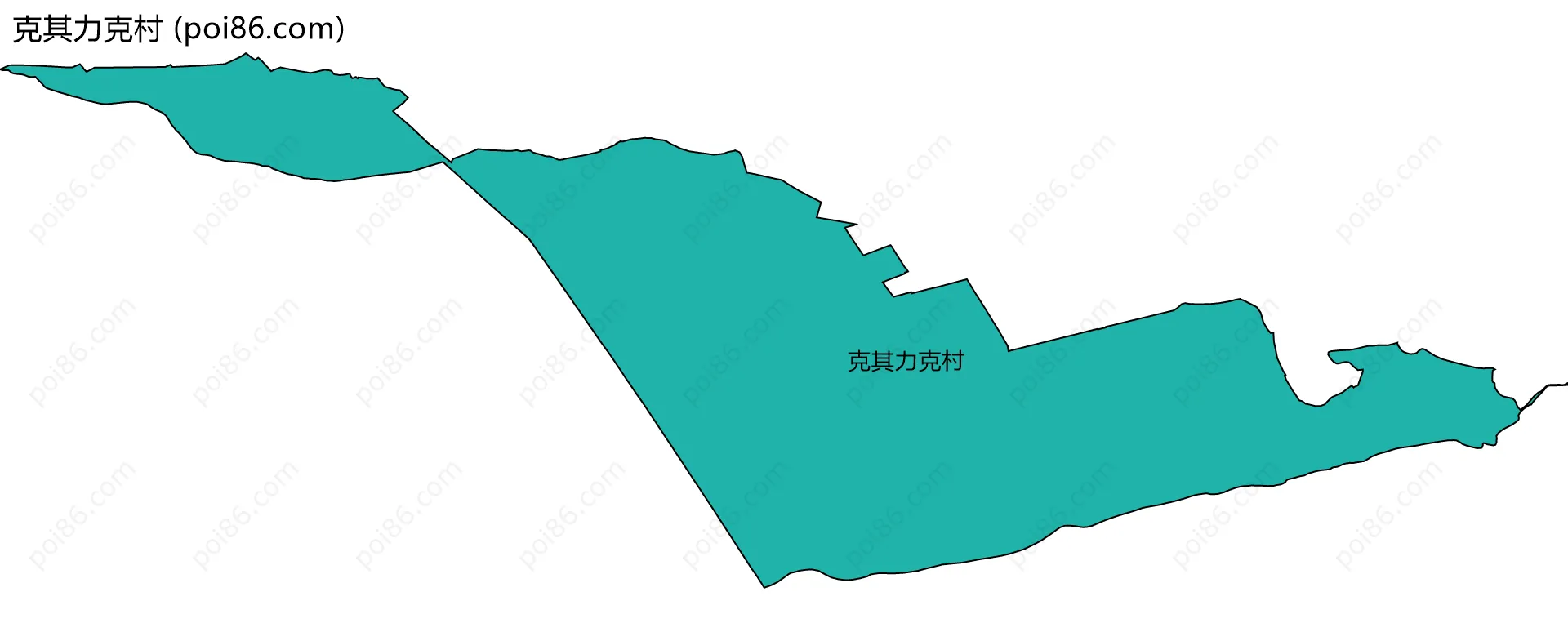 克其力克村边界地图