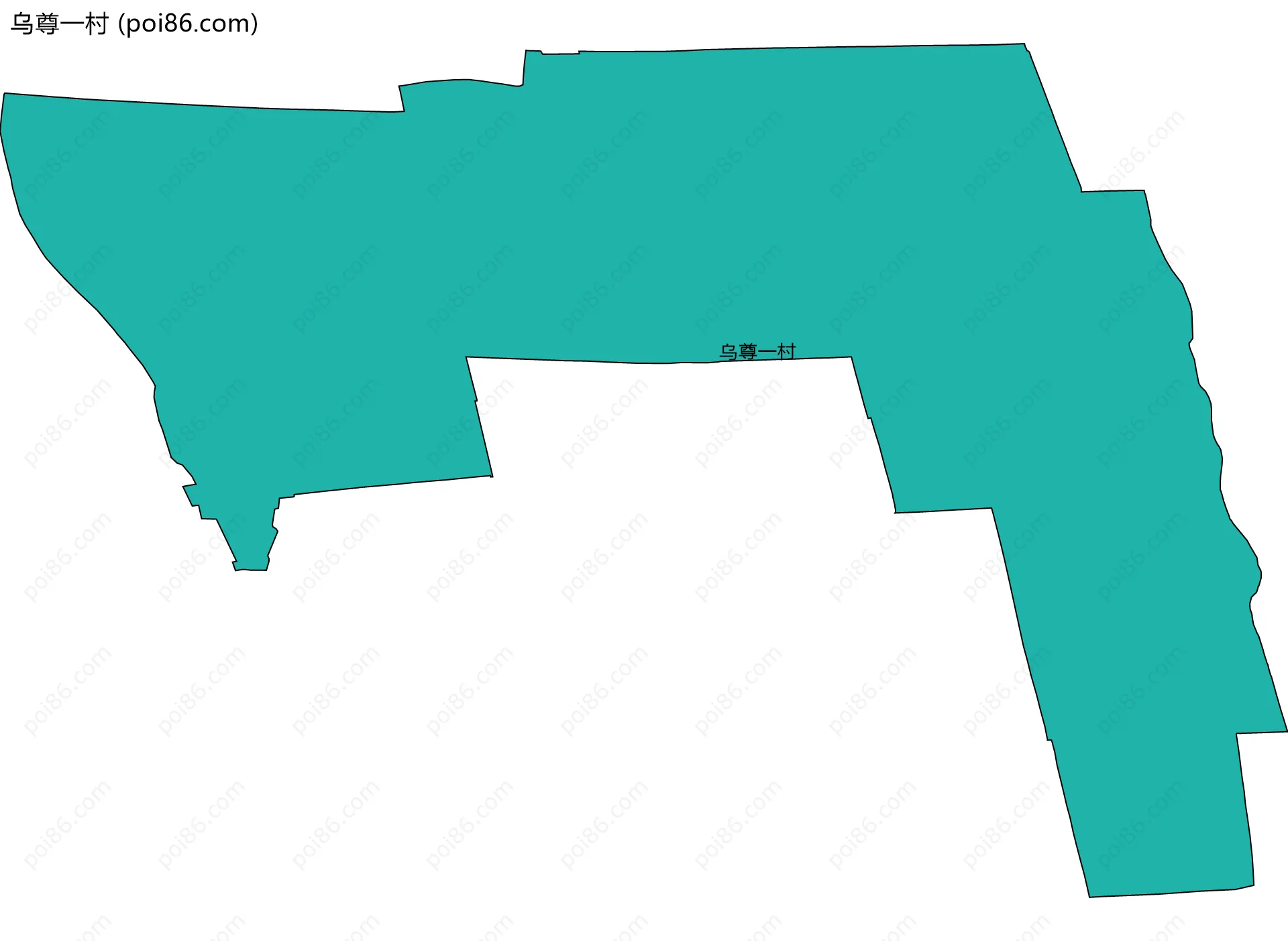 乌尊一村边界地图
