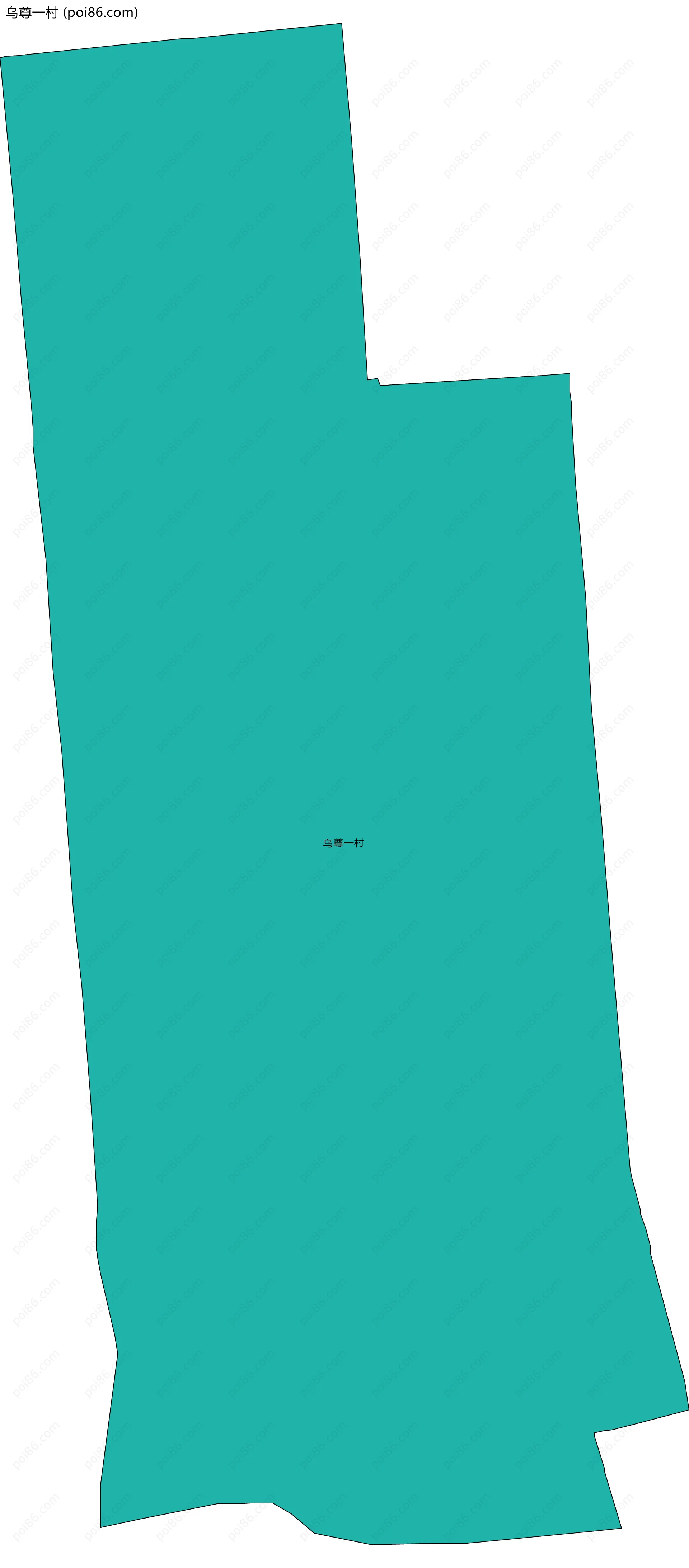 乌尊一村边界地图