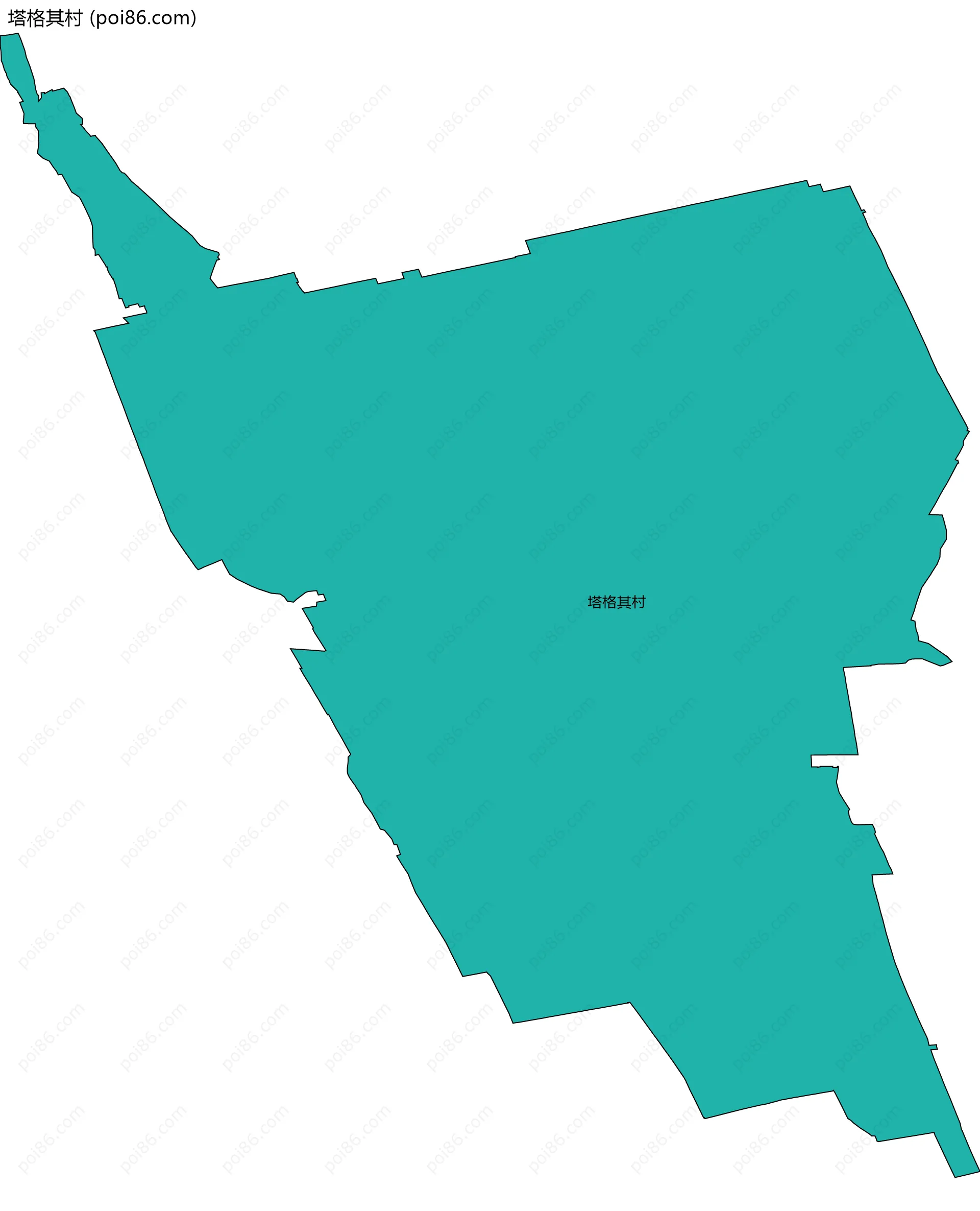 塔格其村边界地图