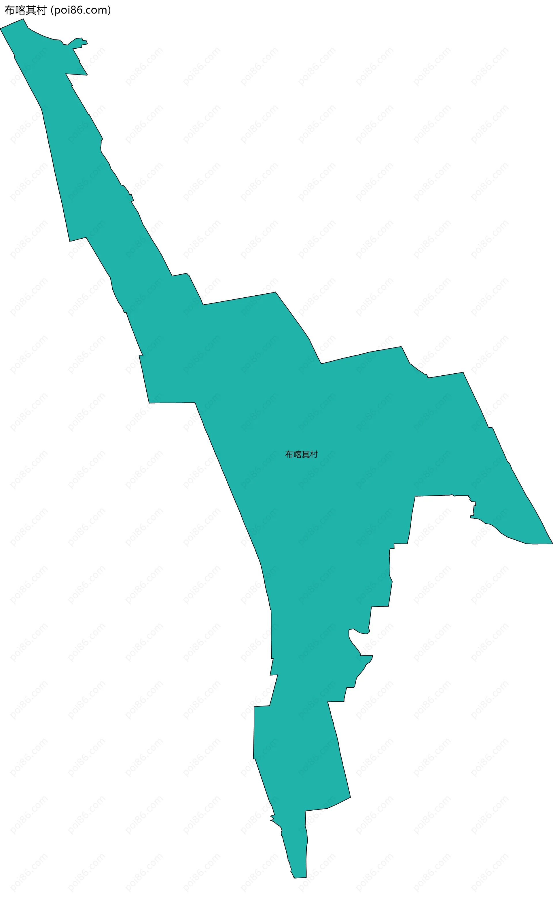 布喀其村边界地图