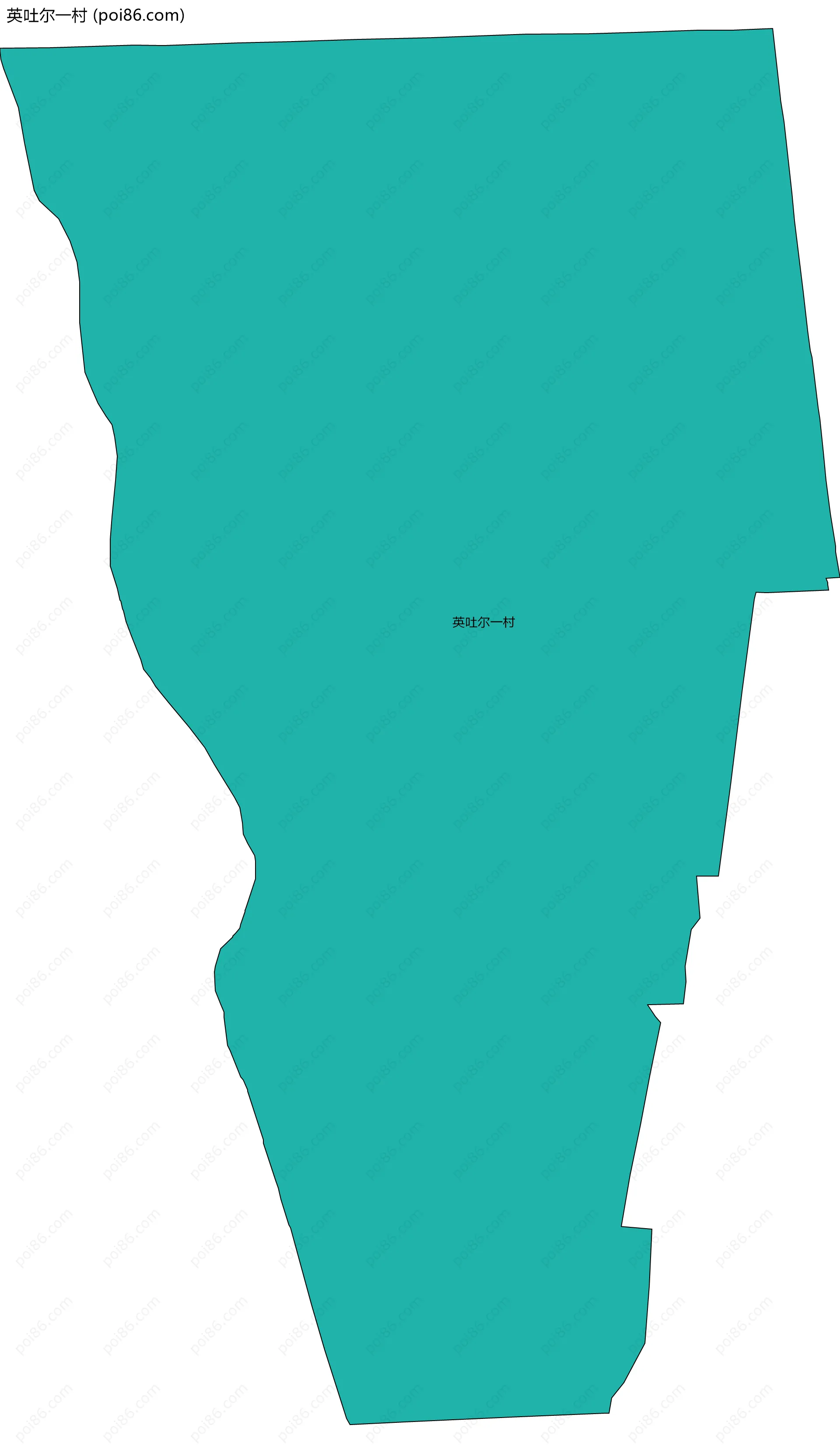 英吐尔一村边界地图