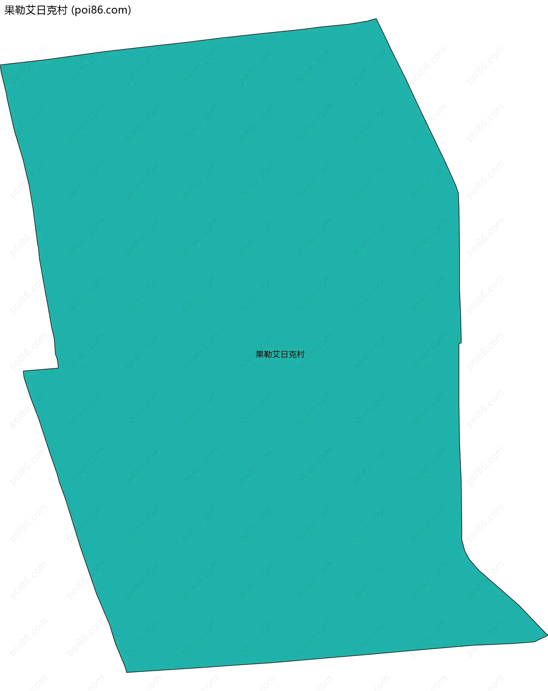 果勒艾日克村边界地图