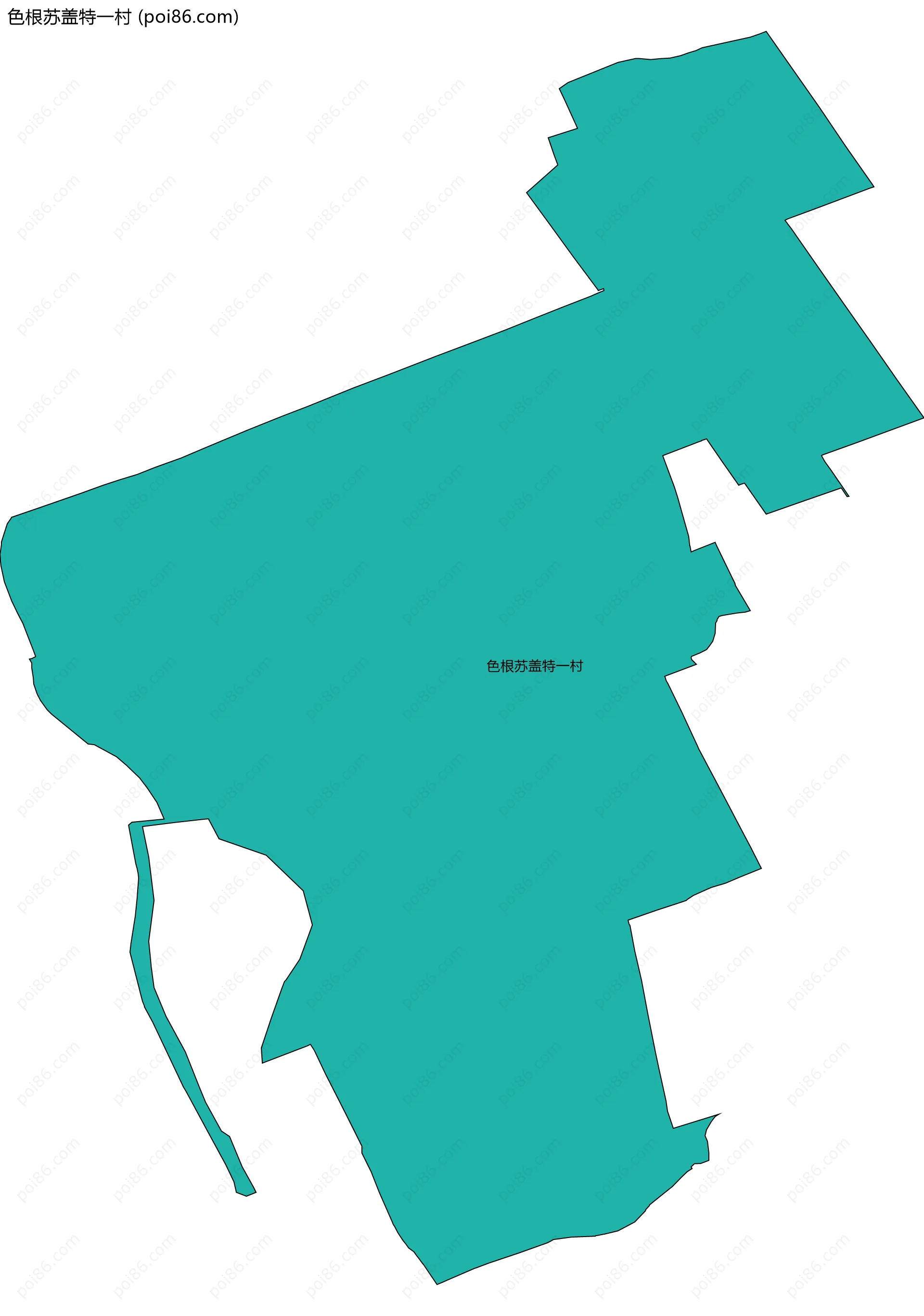 色根苏盖特一村边界地图