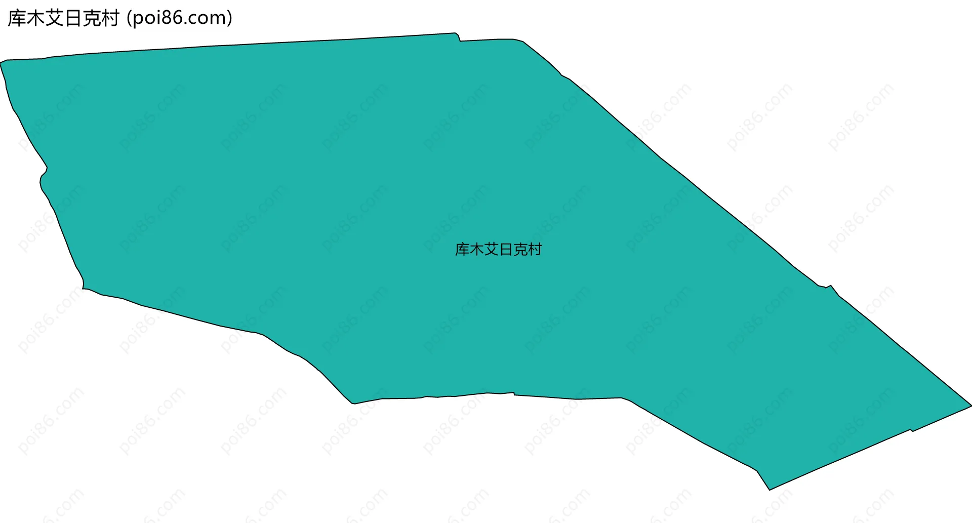 库木艾日克村边界地图