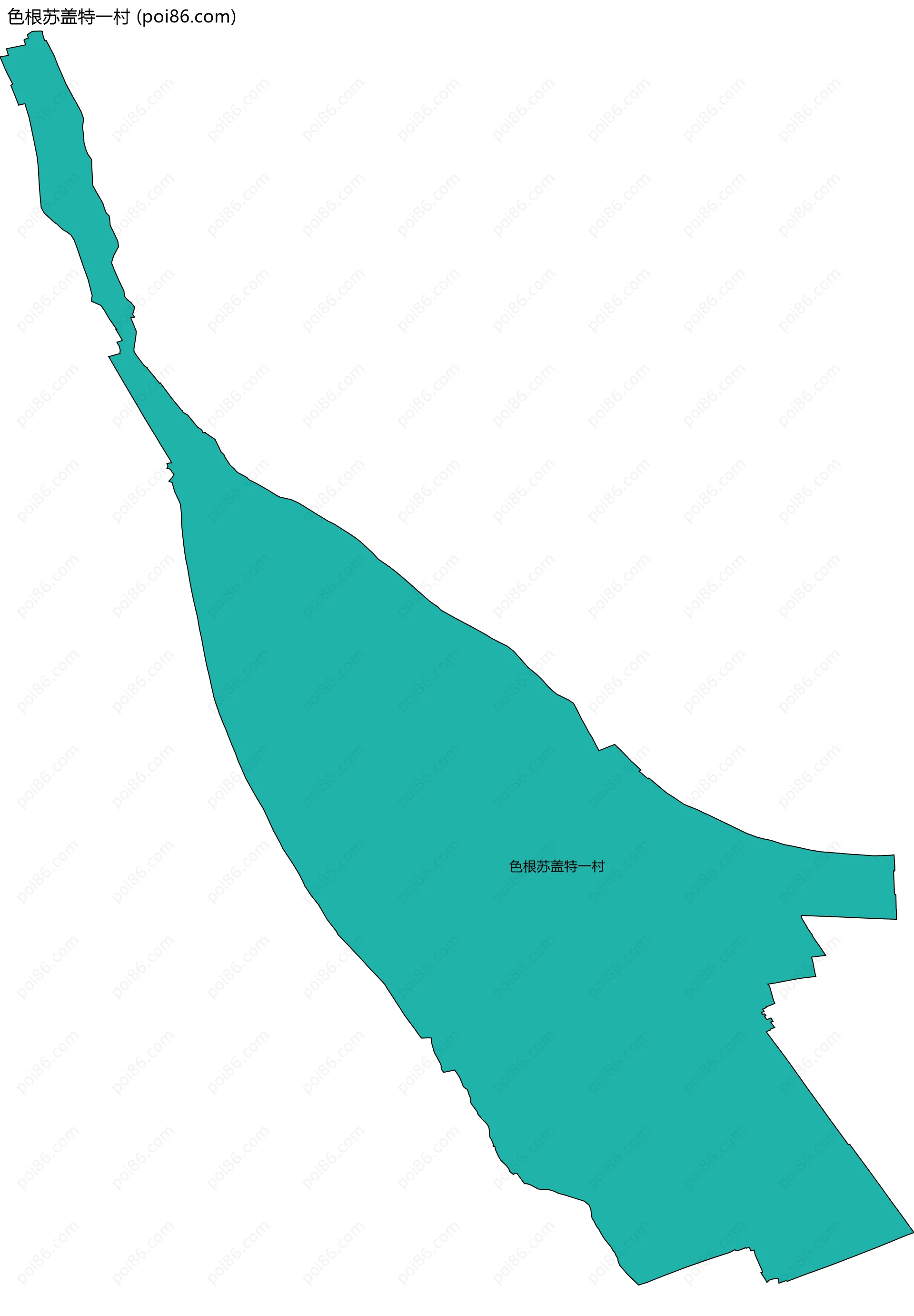 色根苏盖特一村边界地图