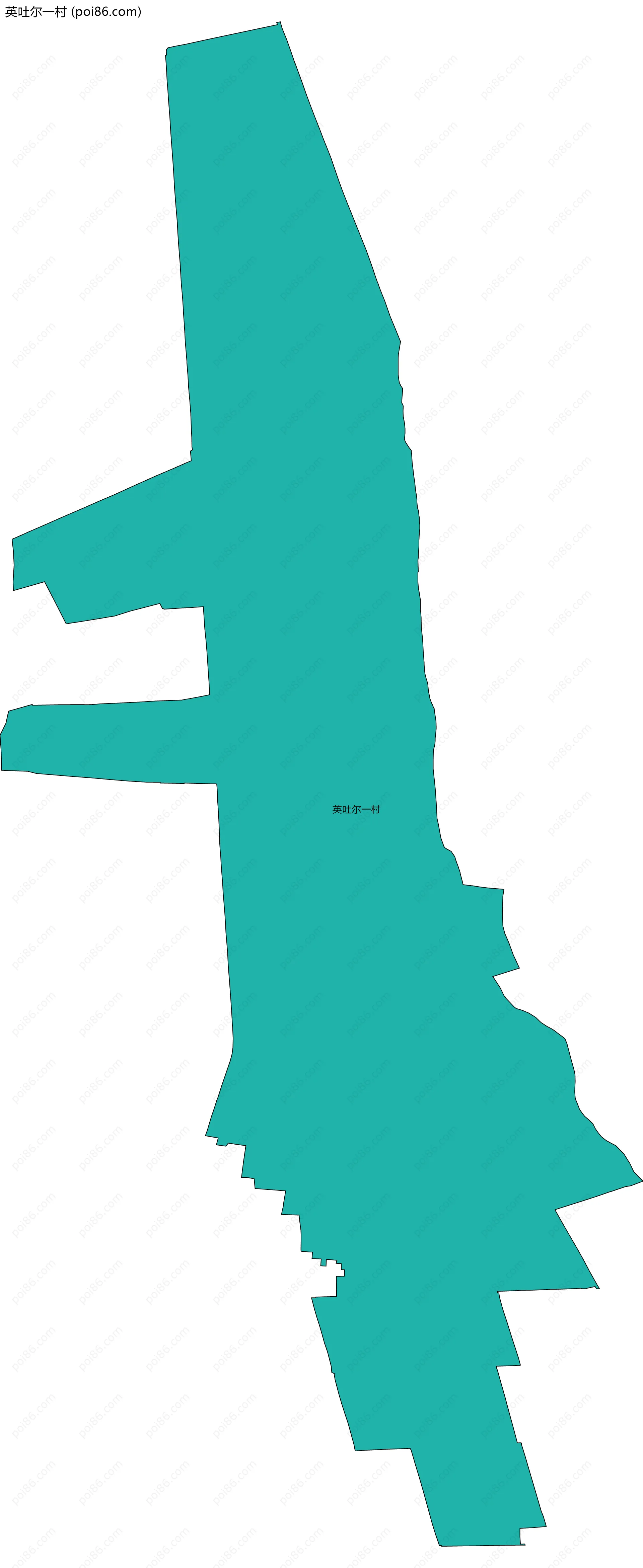 英吐尔一村边界地图