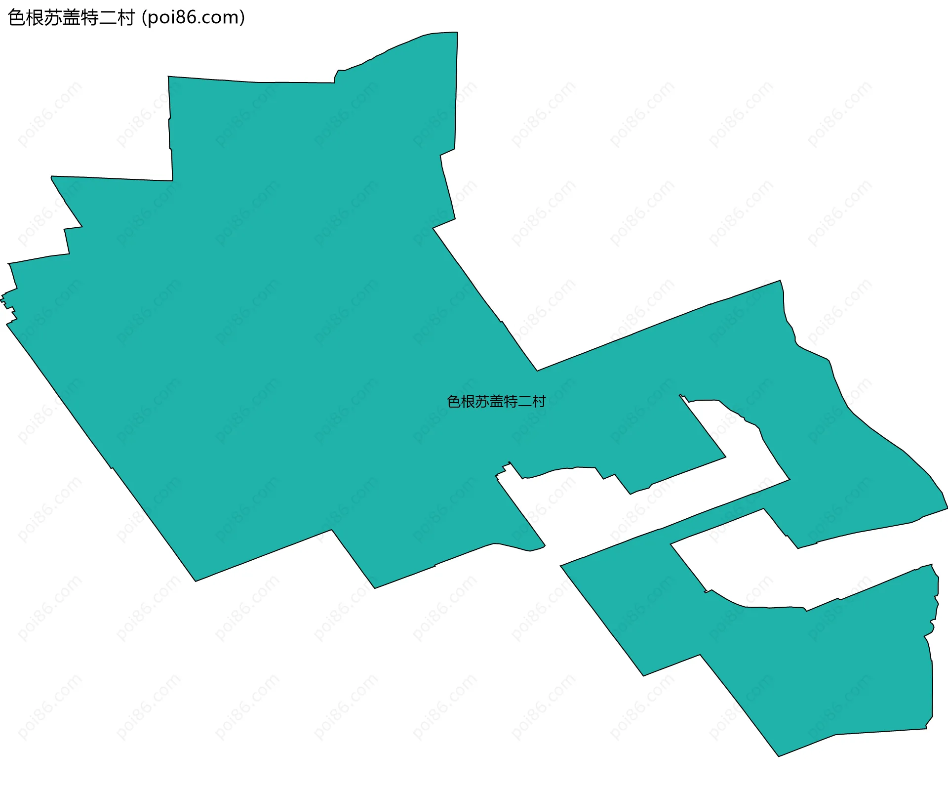 色根苏盖特二村边界地图
