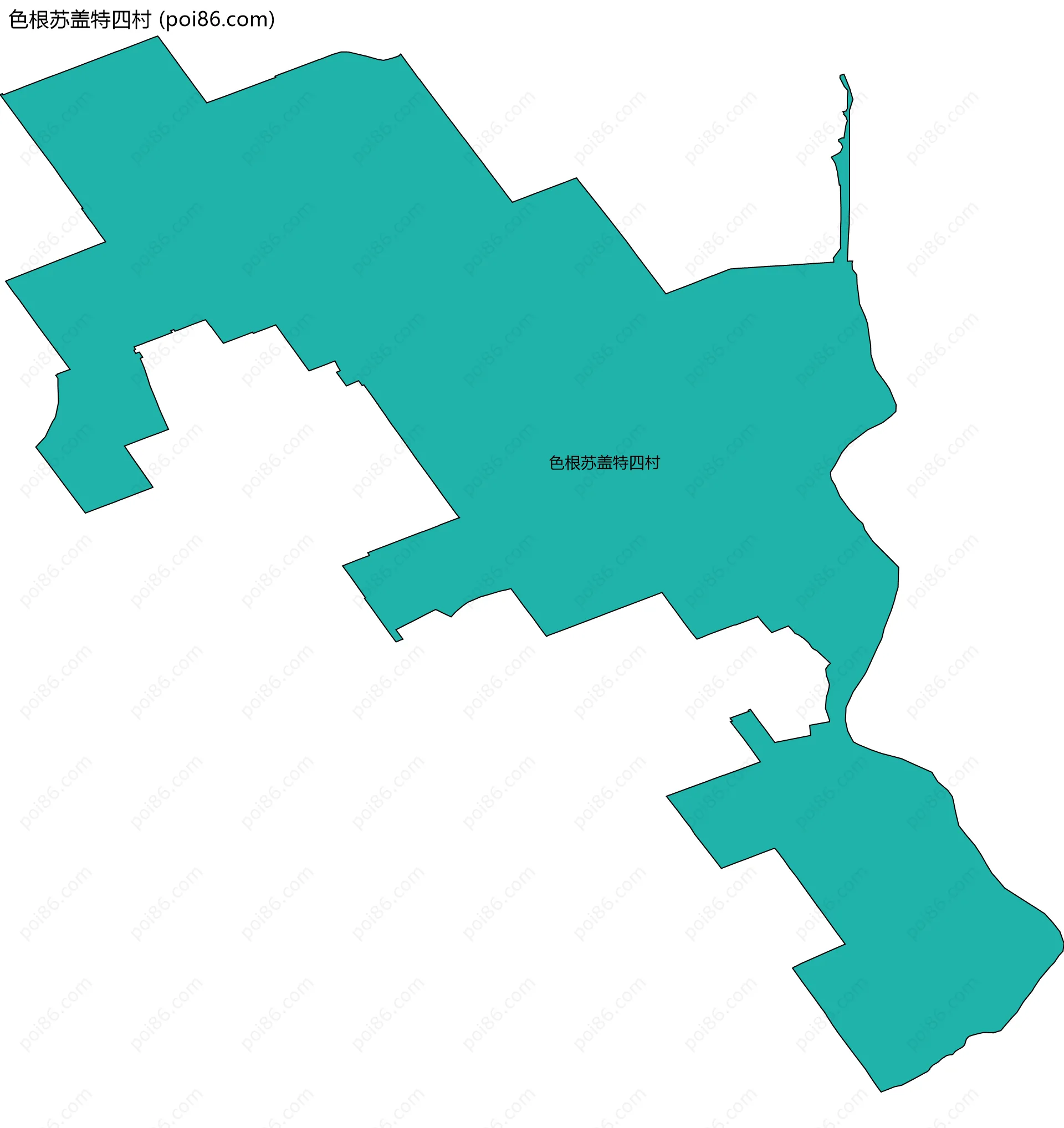 色根苏盖特四村边界地图