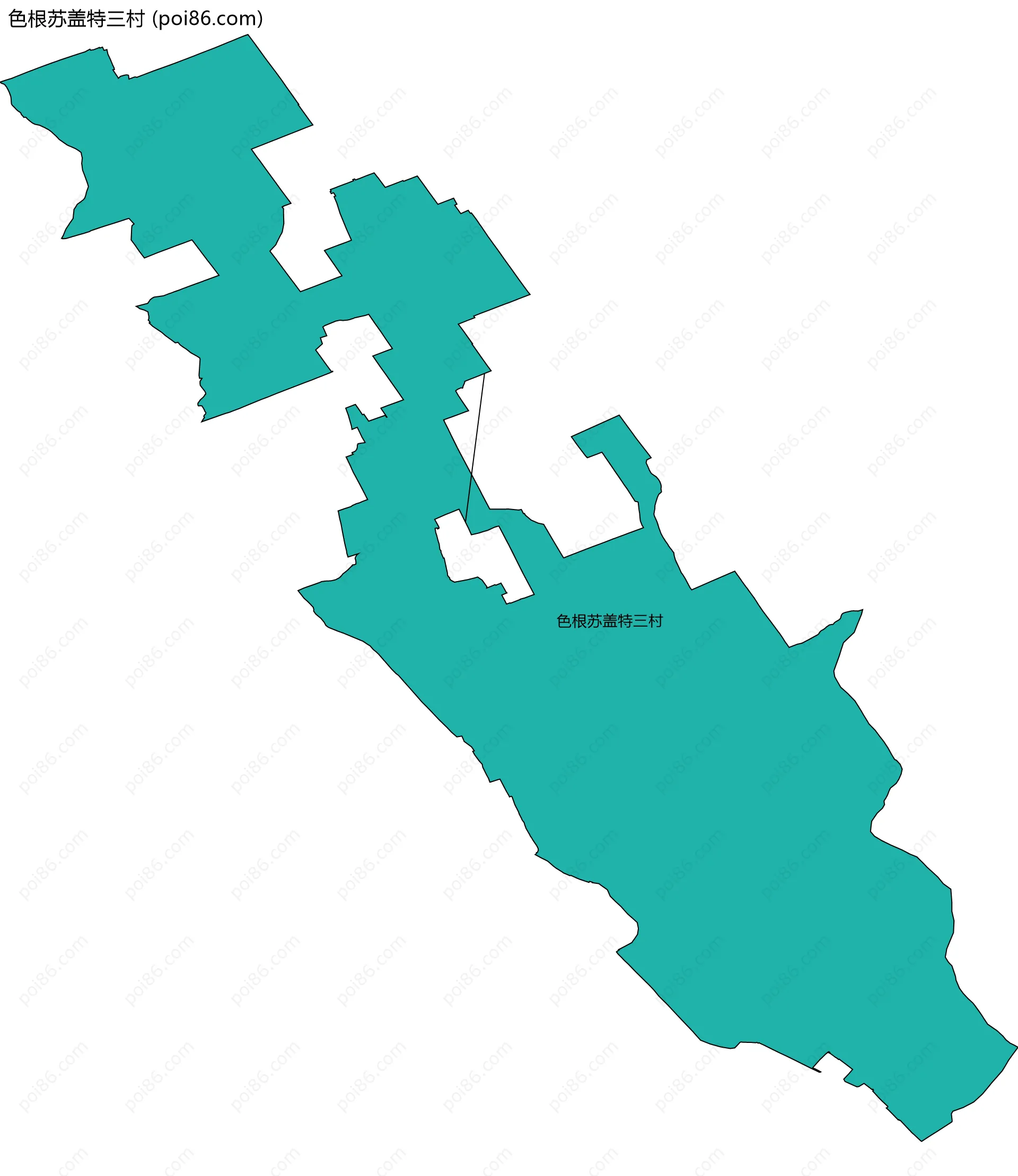 色根苏盖特三村边界地图
