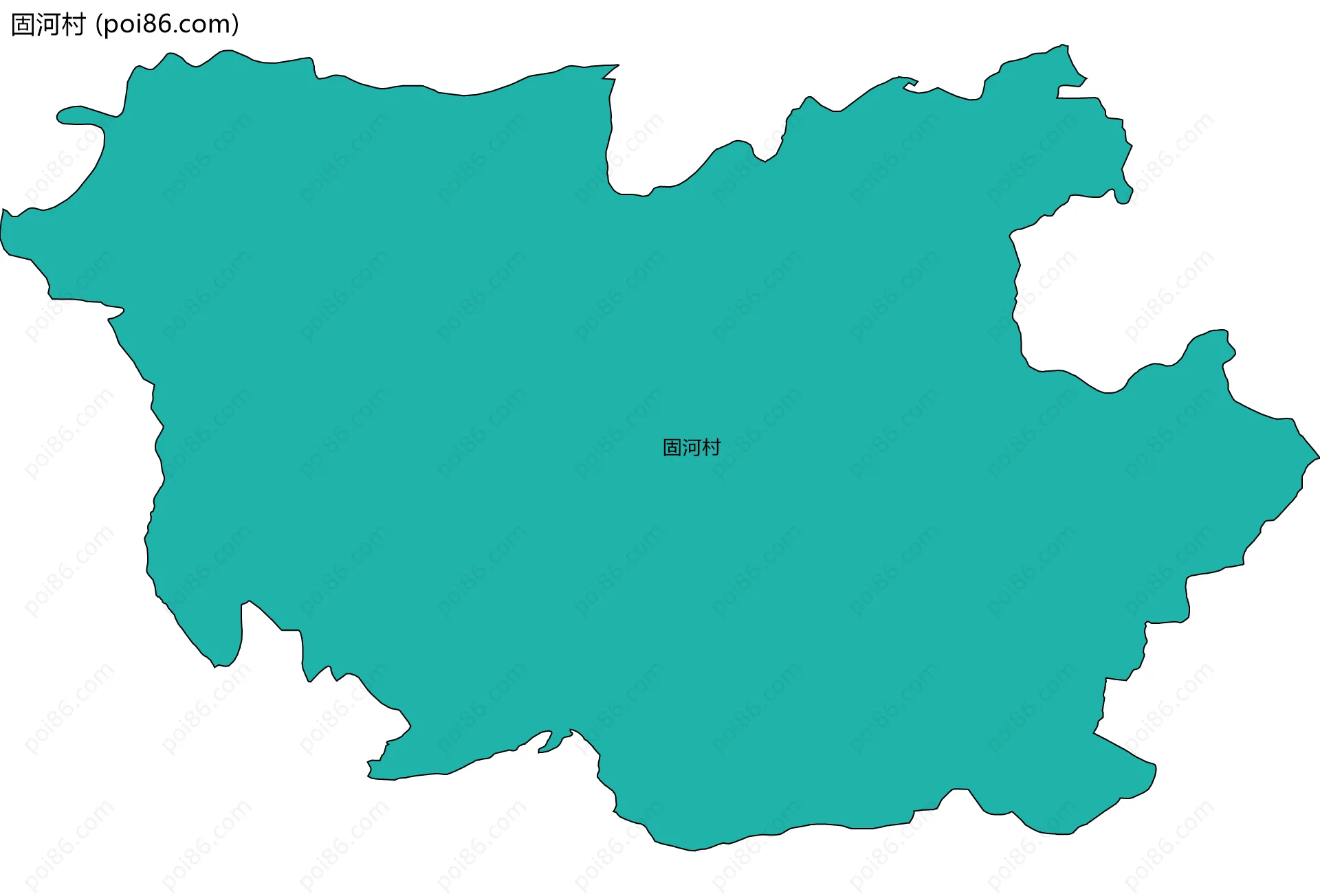 固河村边界地图