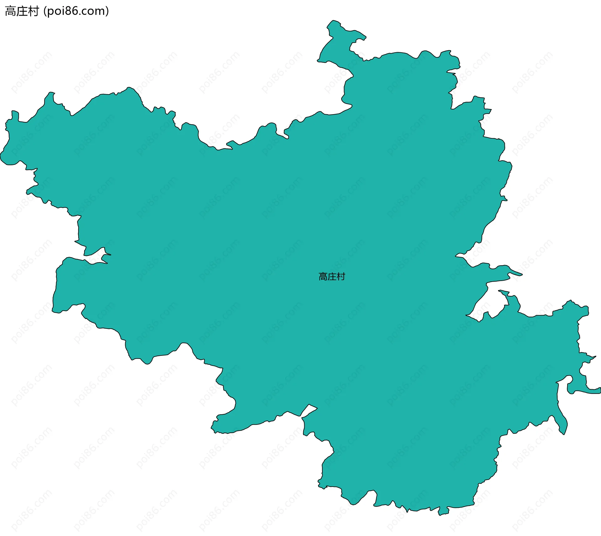 高庄村边界地图