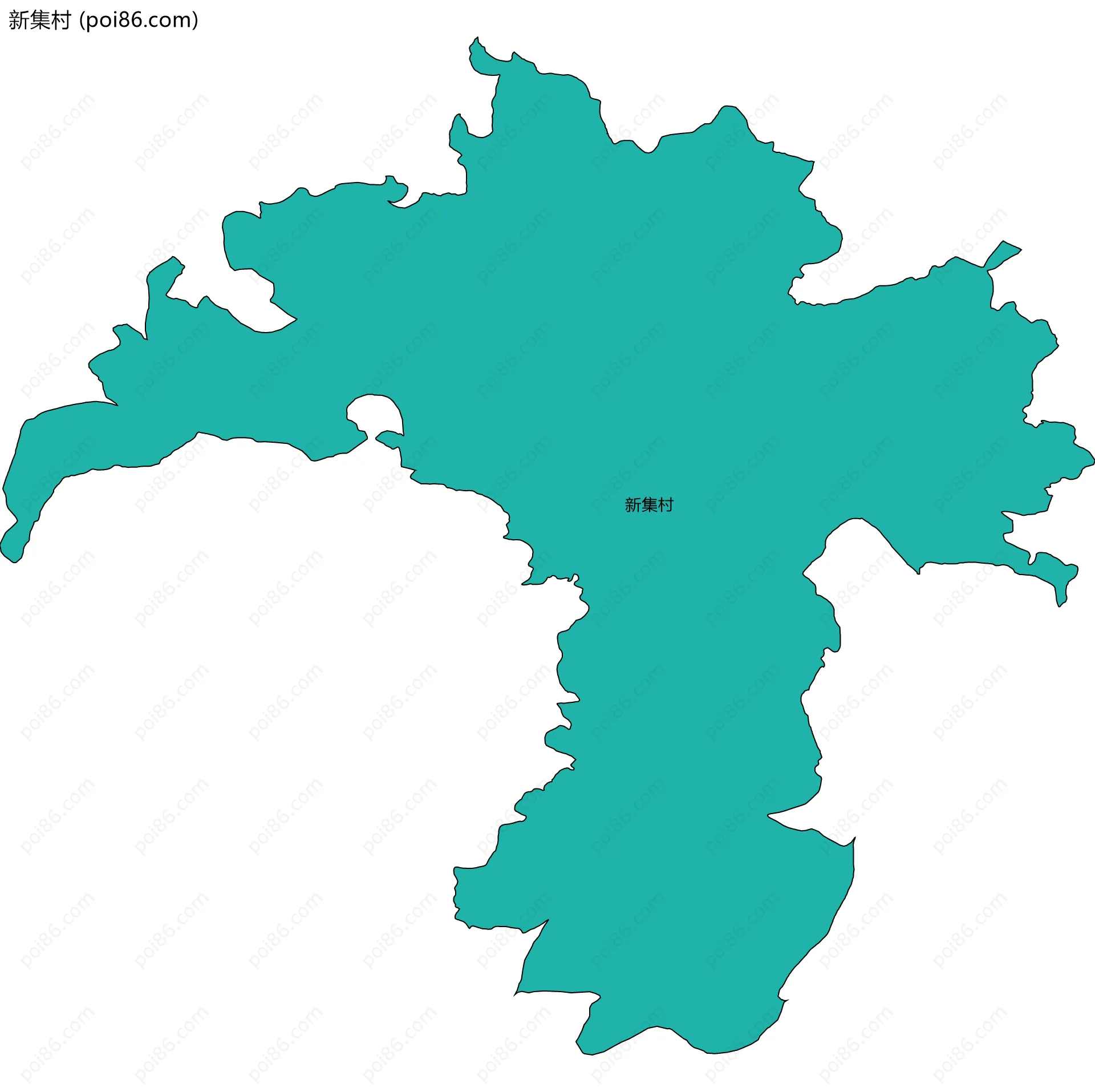 新集村边界地图