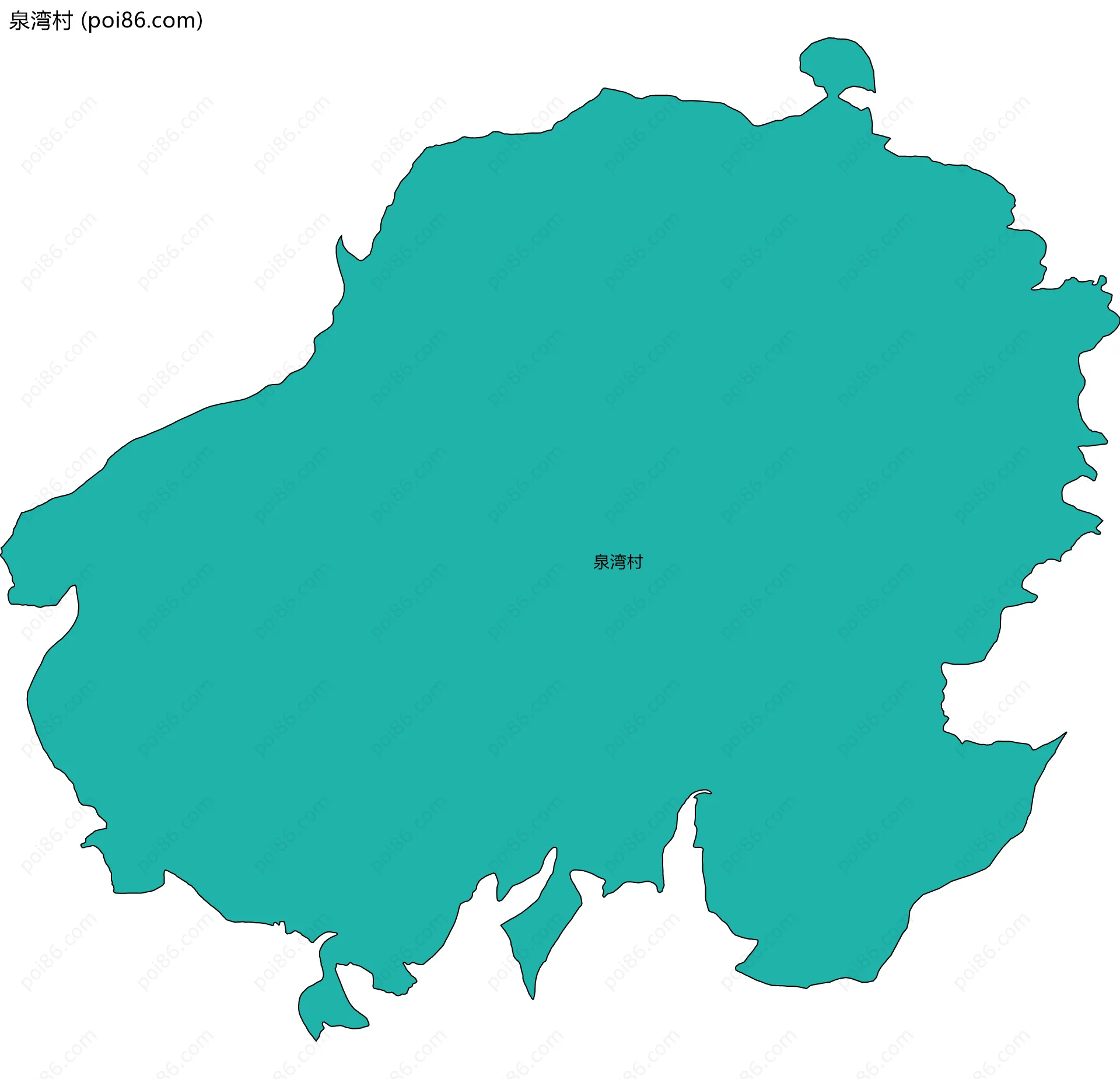 泉湾村边界地图