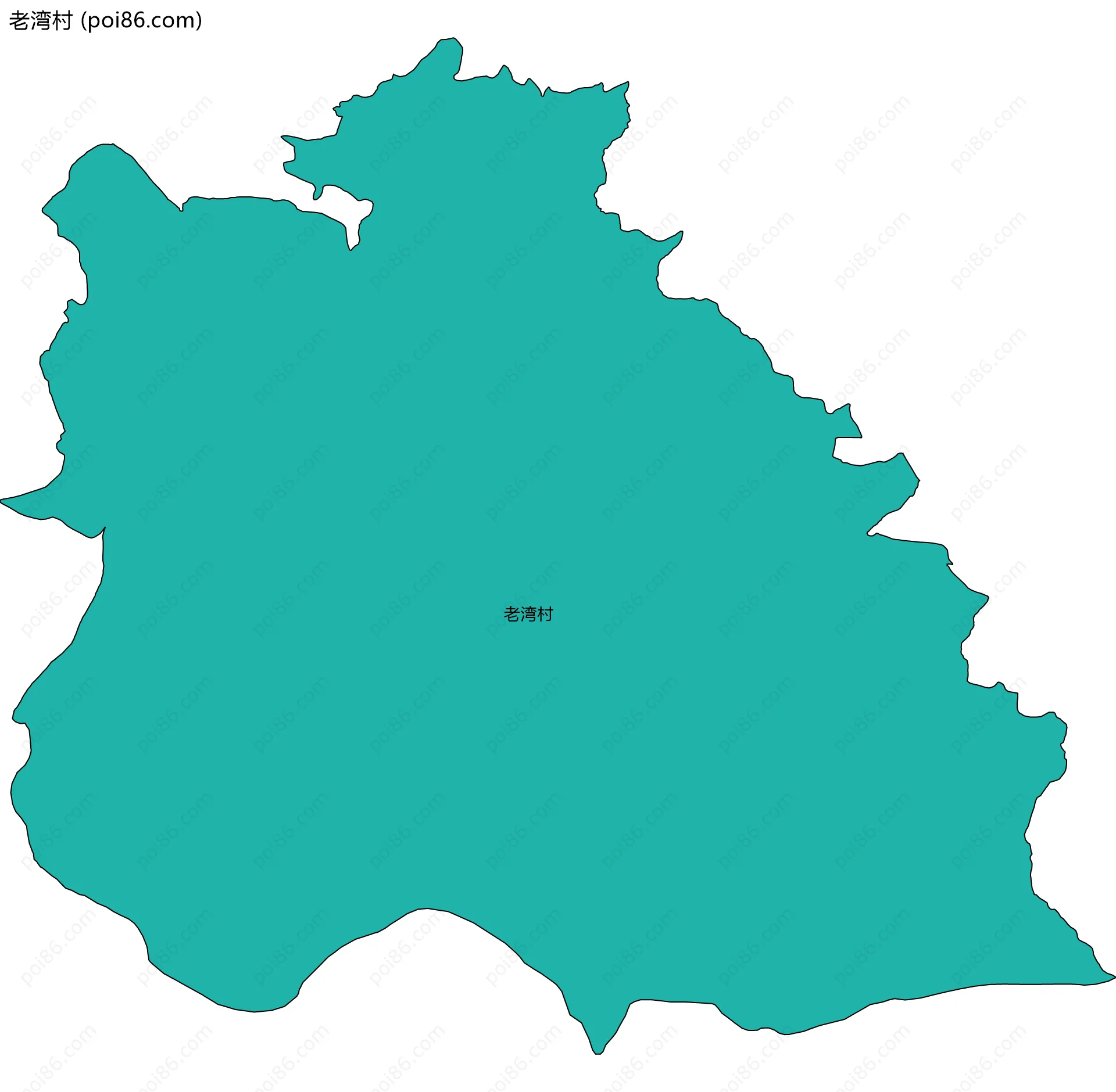 老湾村边界地图
