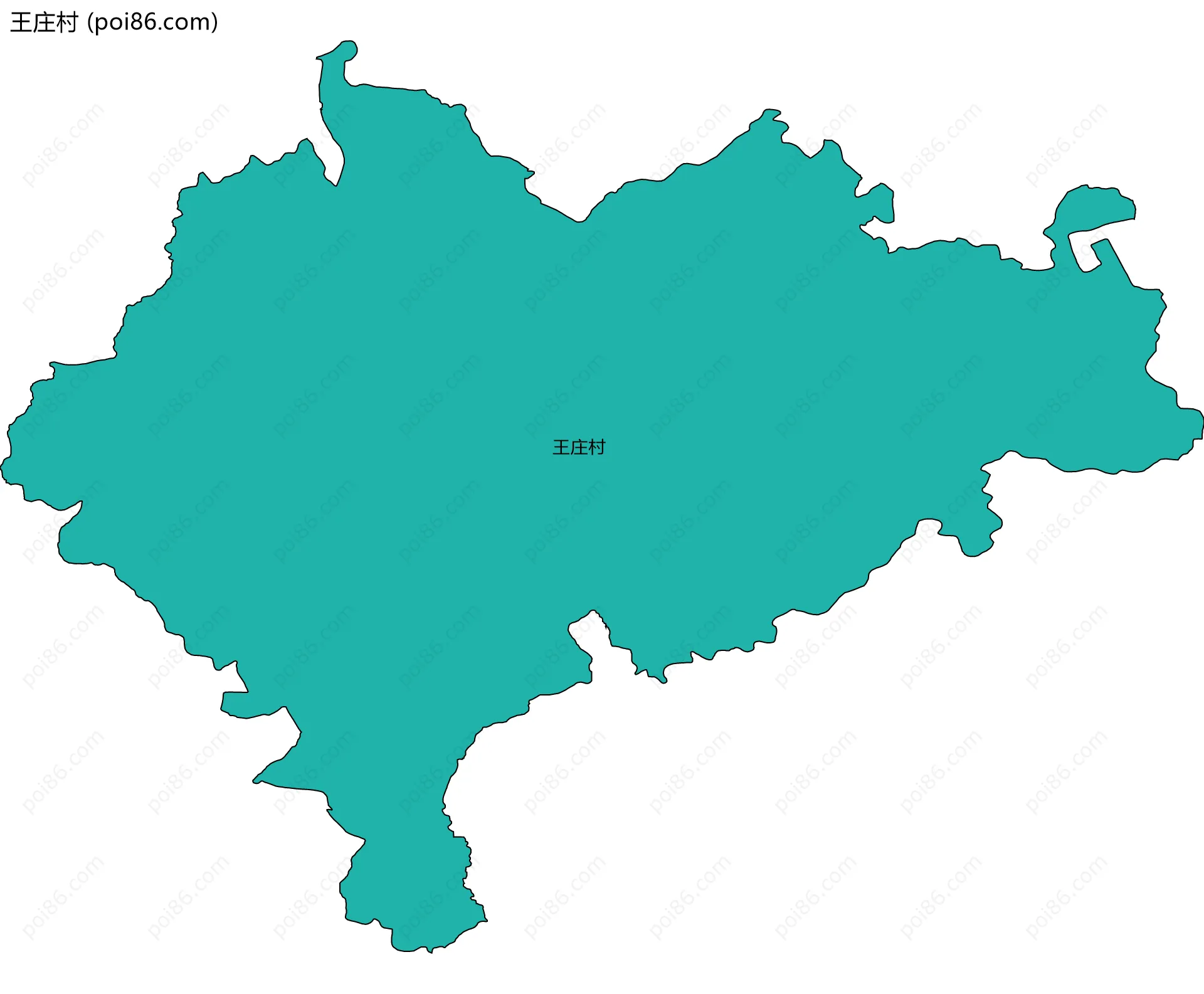 王庄村边界地图