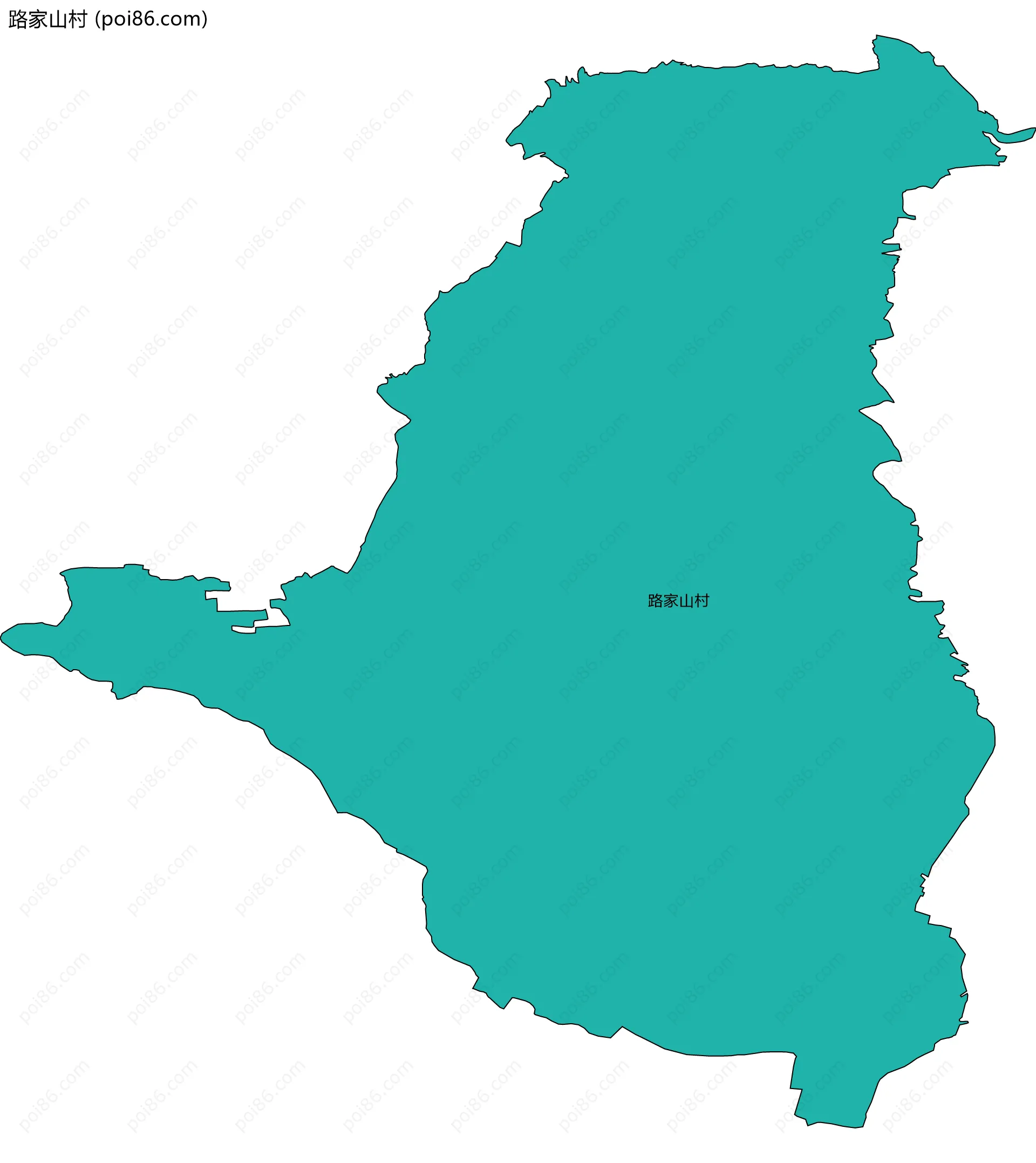 路家山村边界地图
