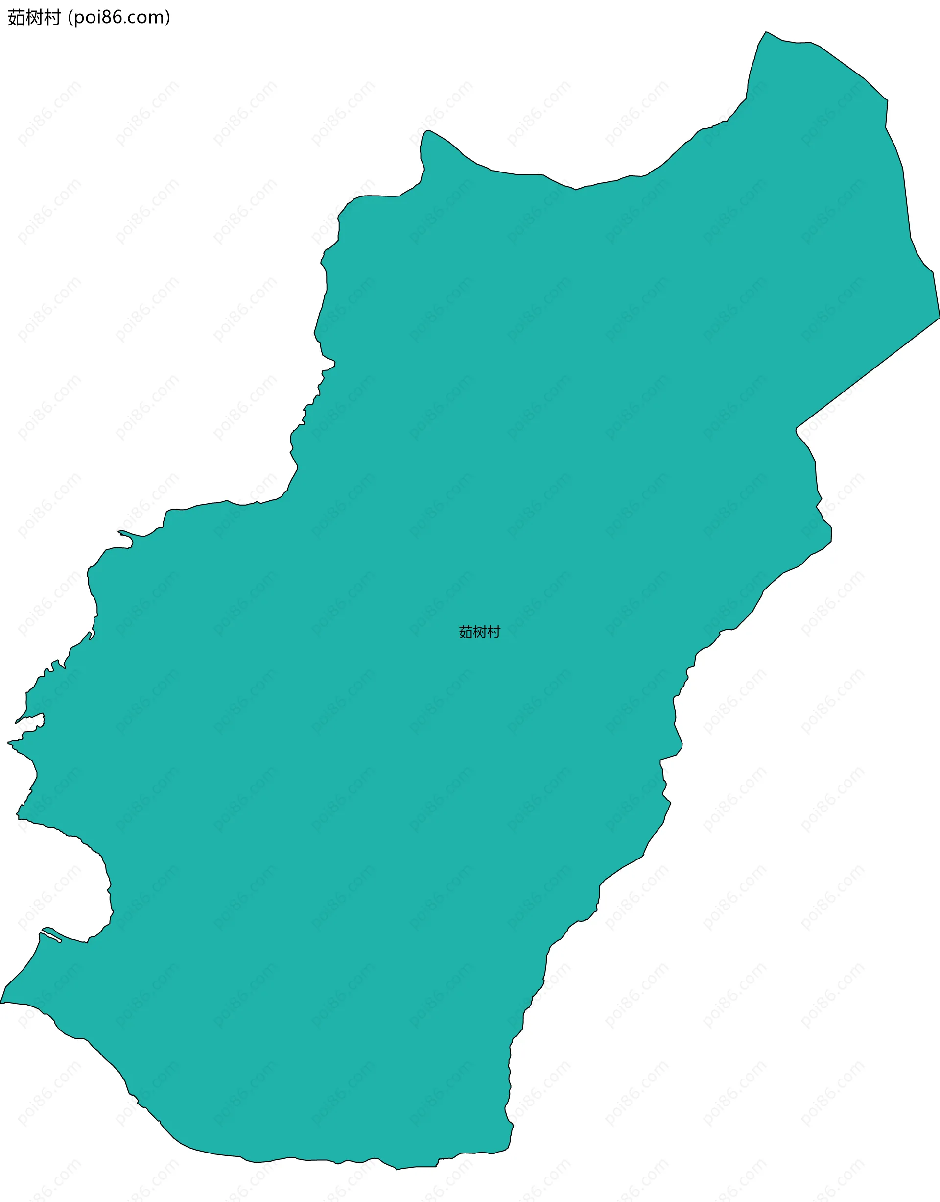 茹树村边界地图