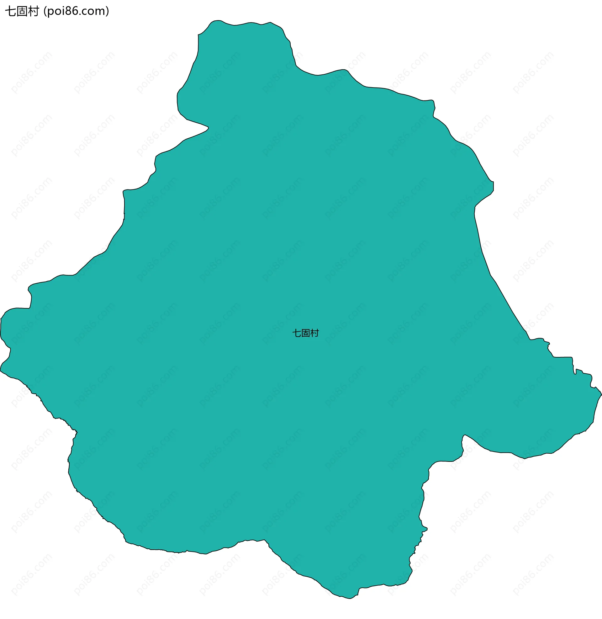 七固村边界地图