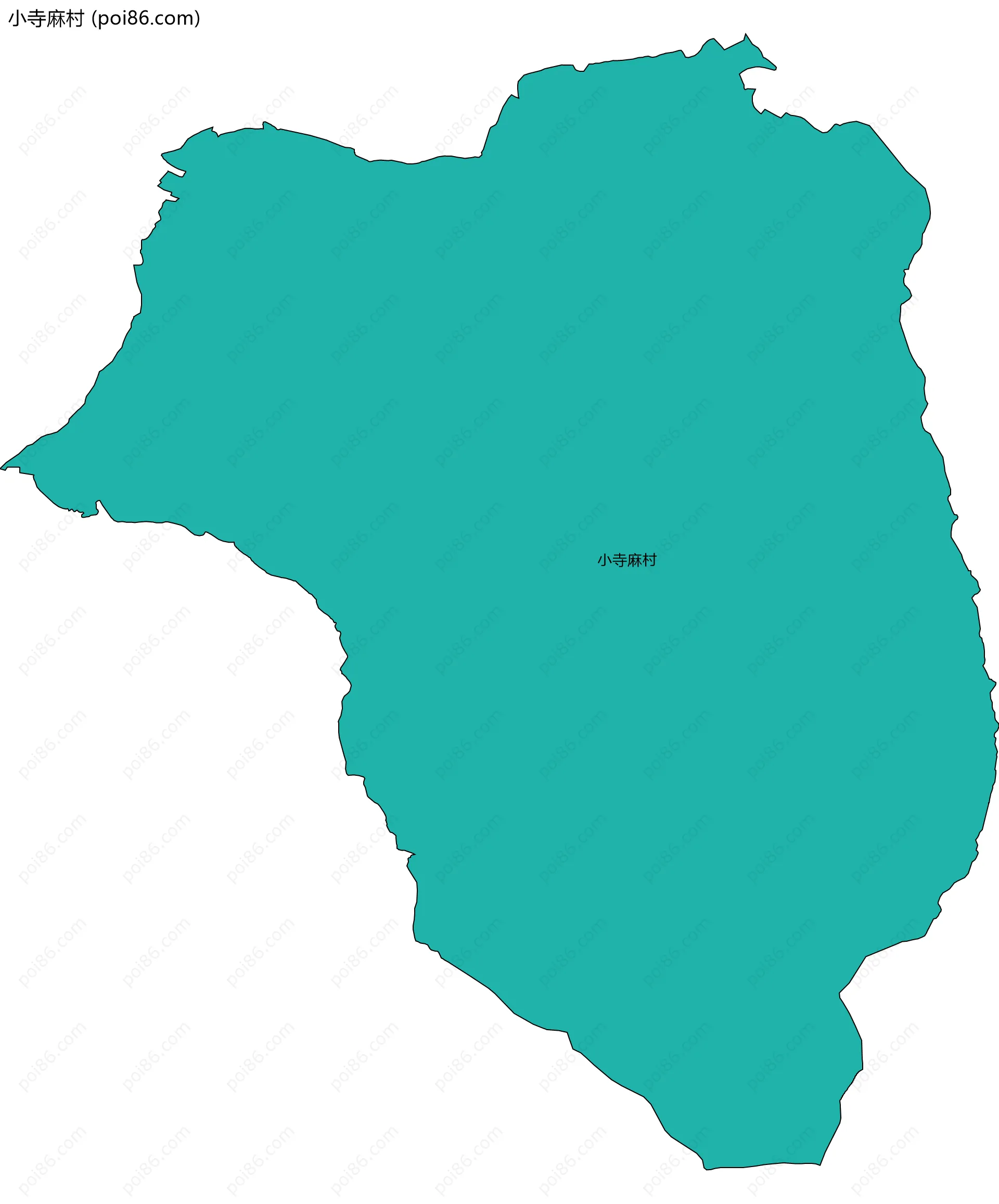 小寺麻村边界地图