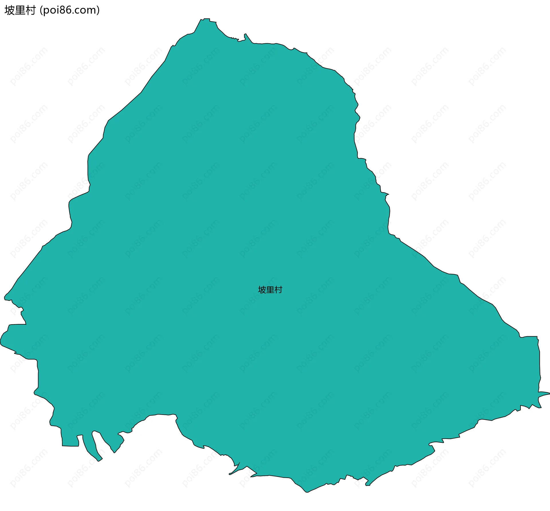 坡里村边界地图