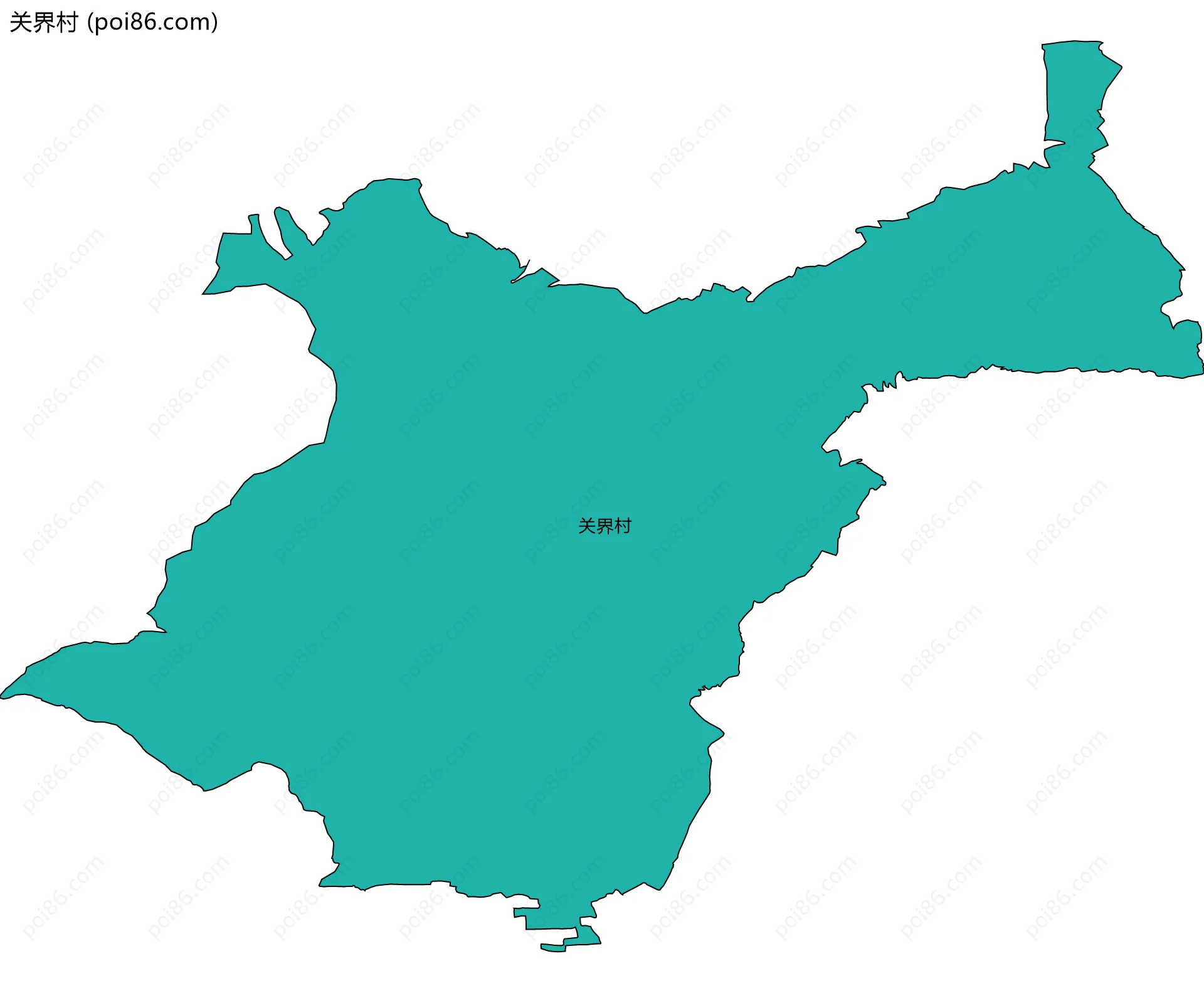关界村边界地图