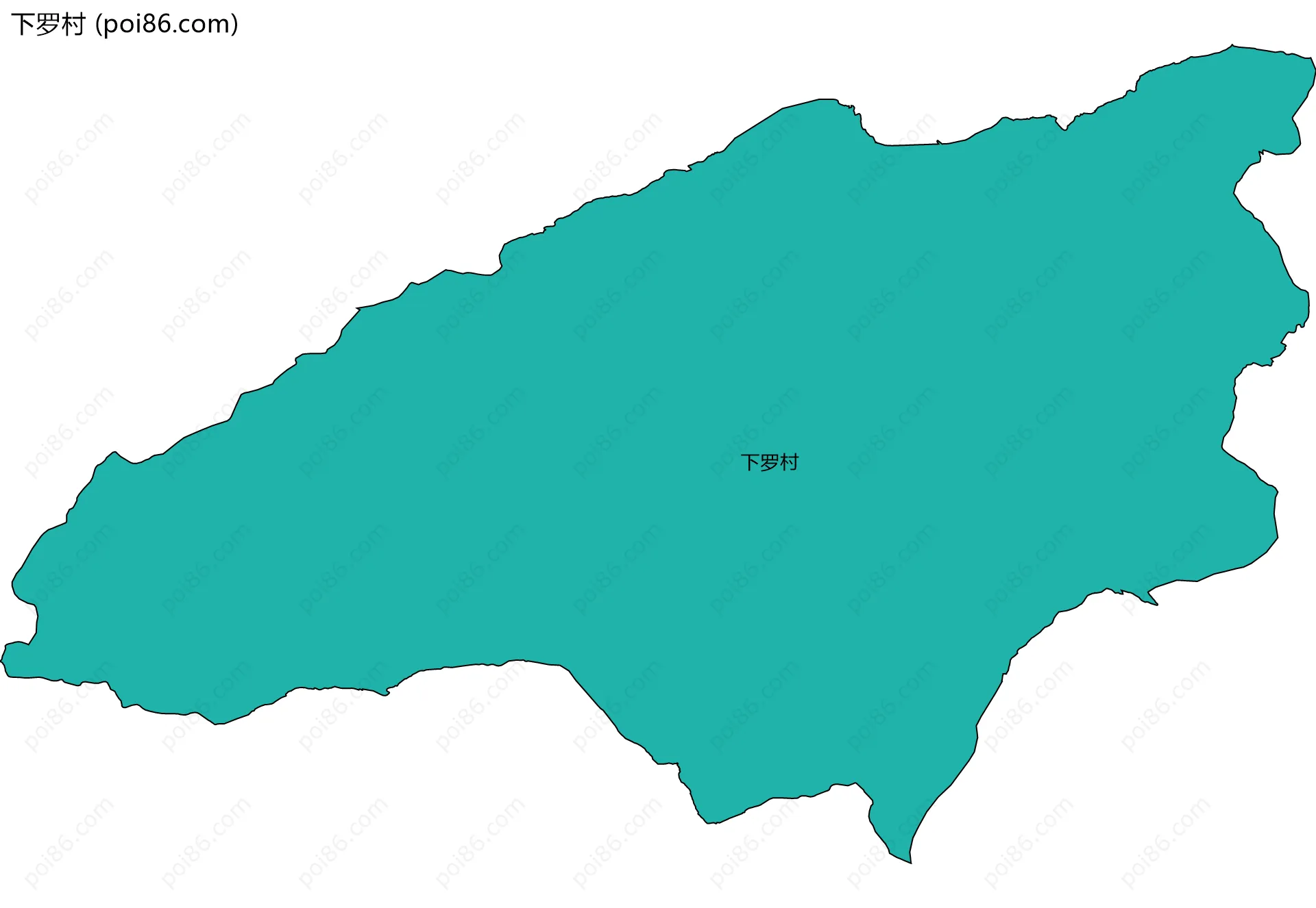 下罗村边界地图