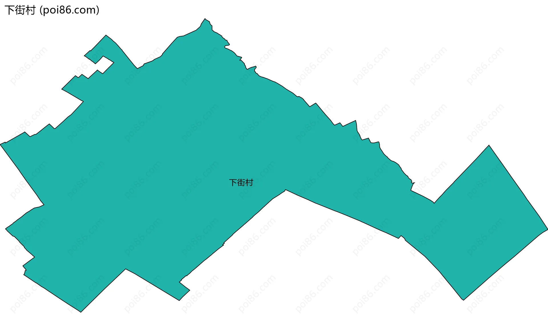 下街村边界地图