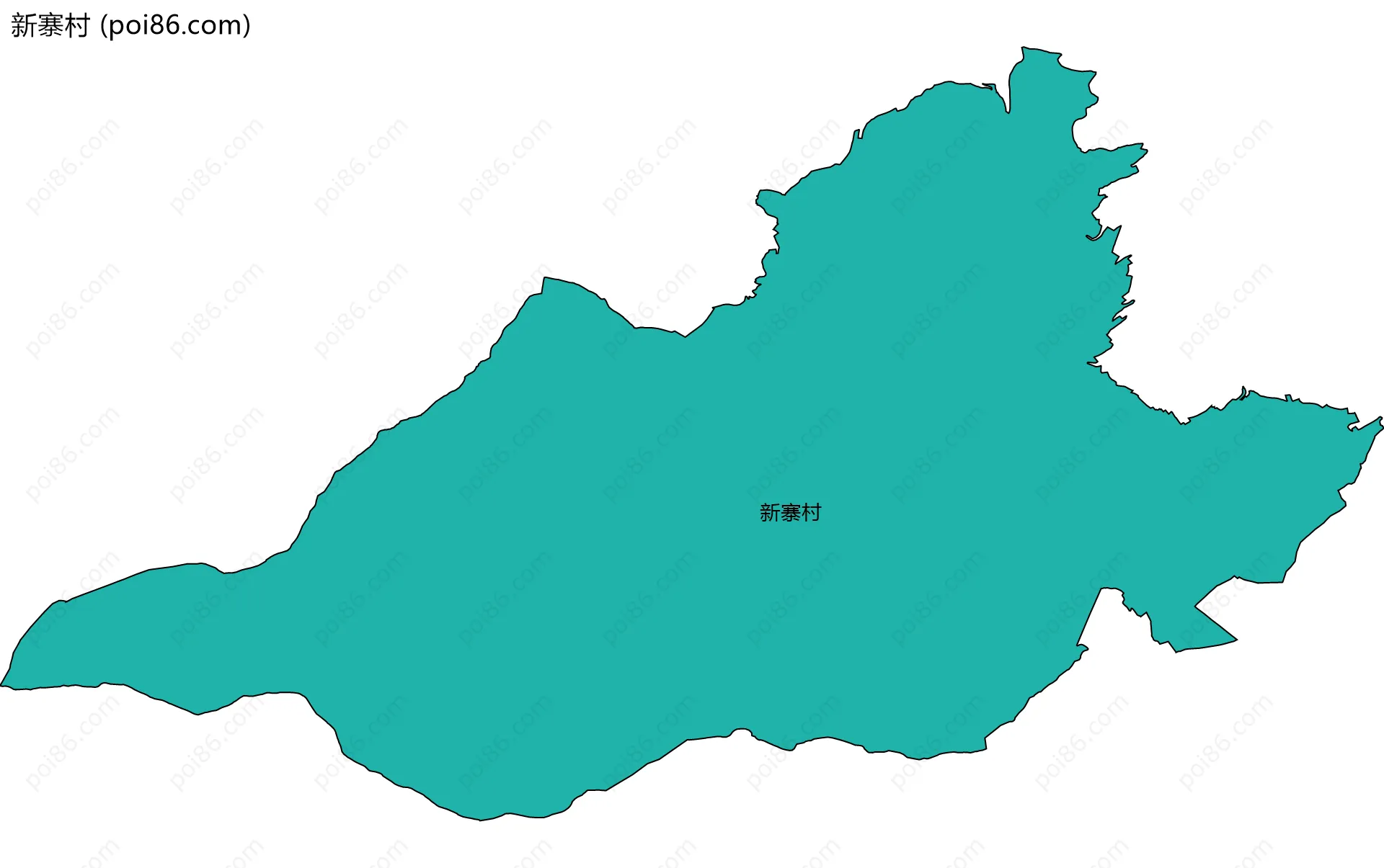 新寨村边界地图