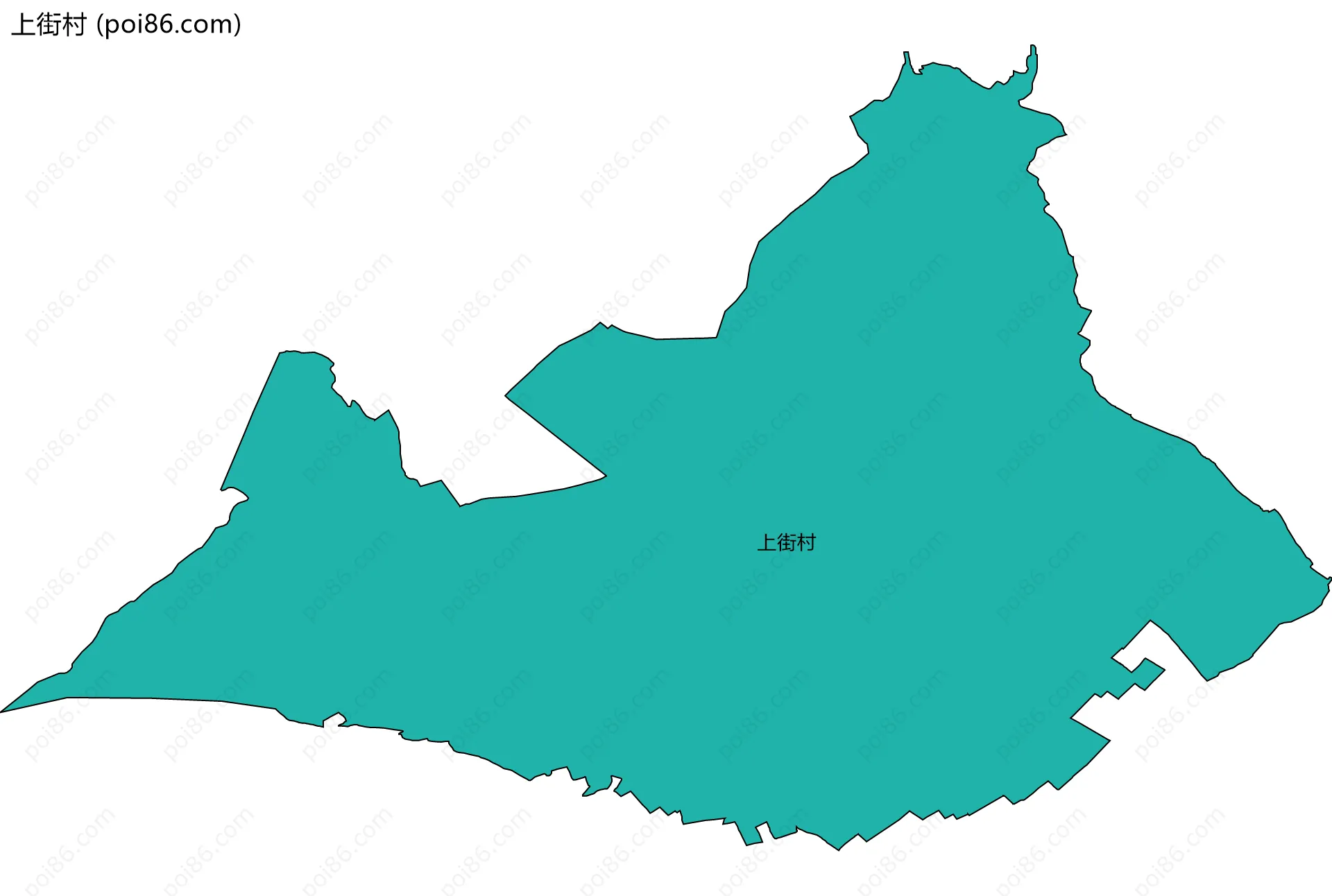上街村边界地图