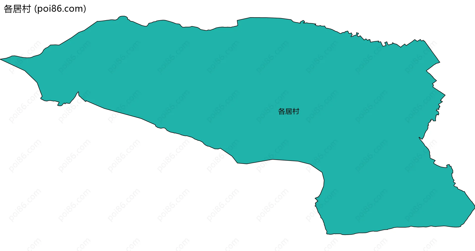 各居村边界地图