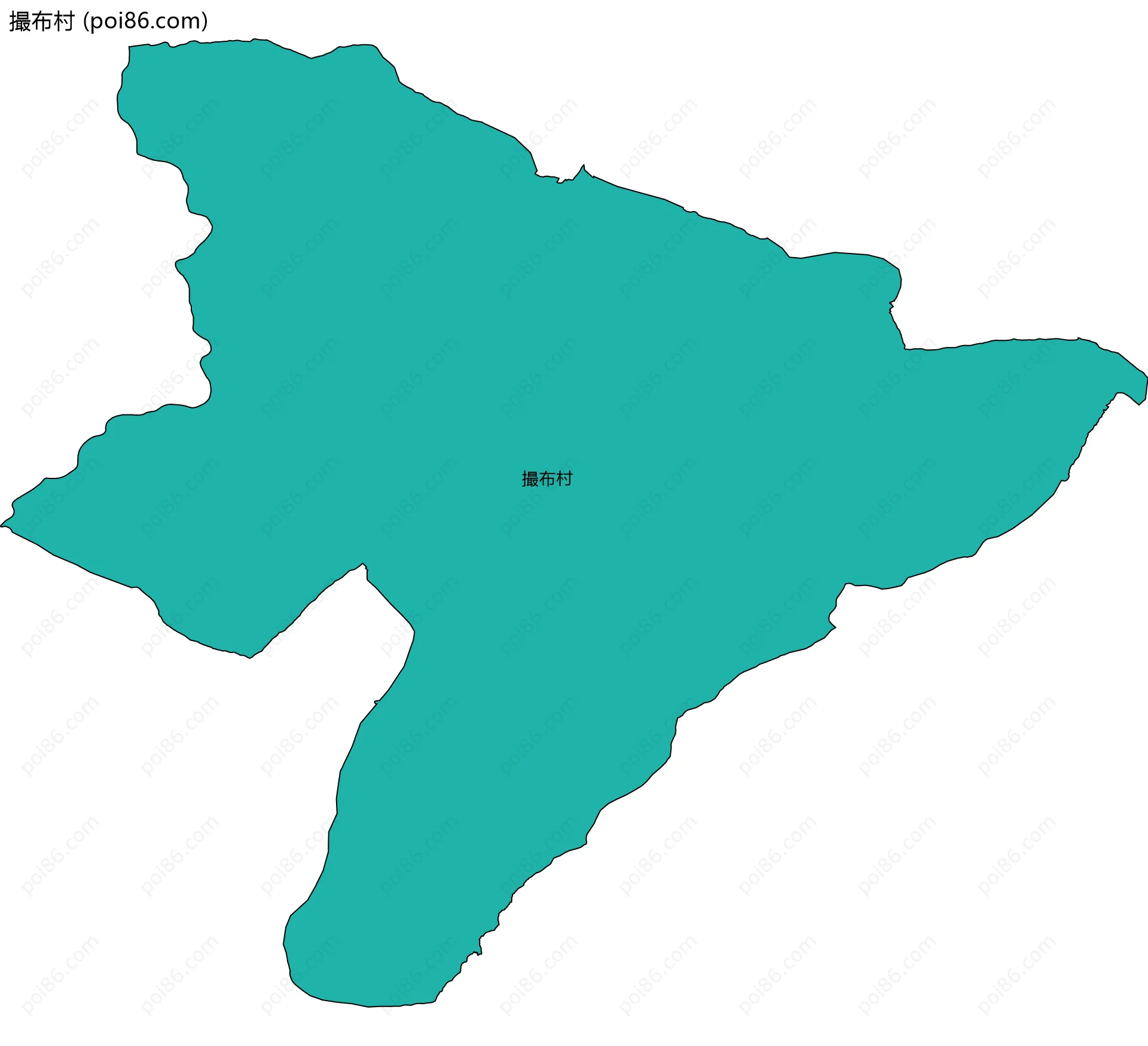 撮布村边界地图