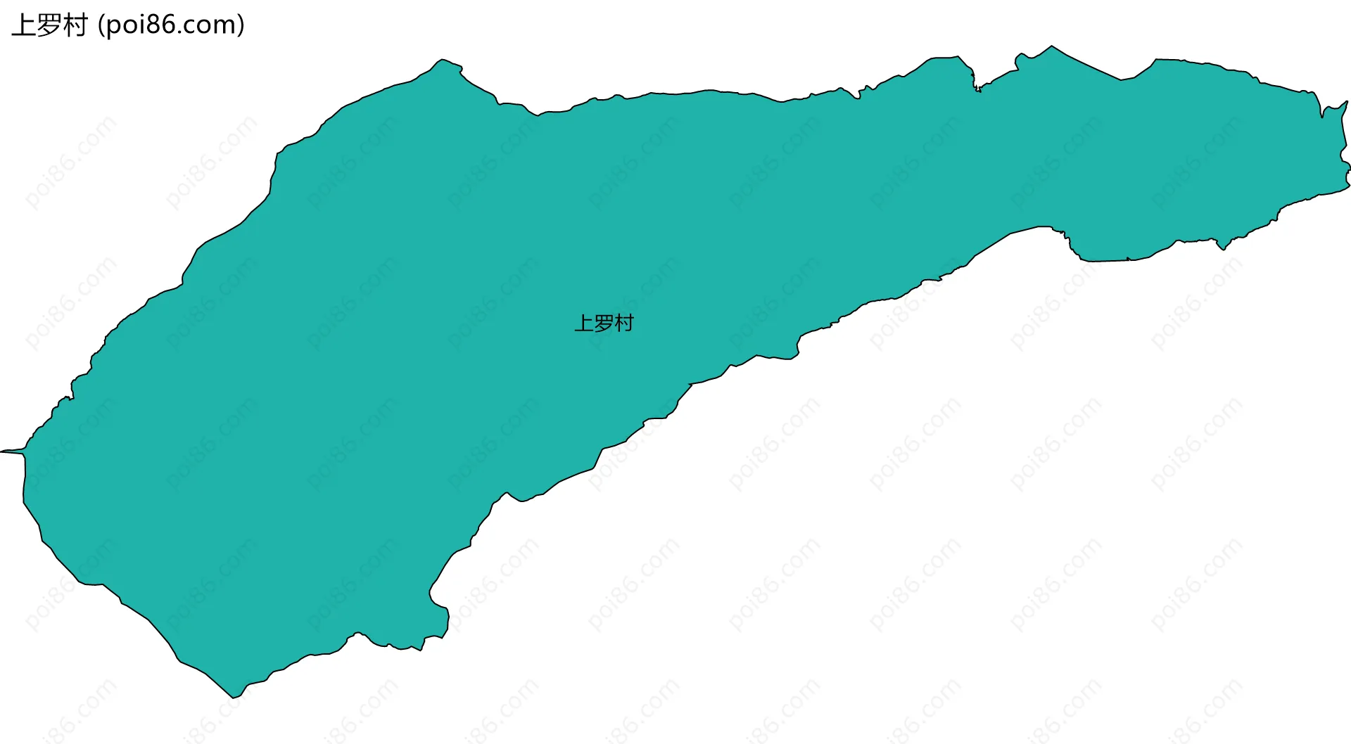 上罗村边界地图