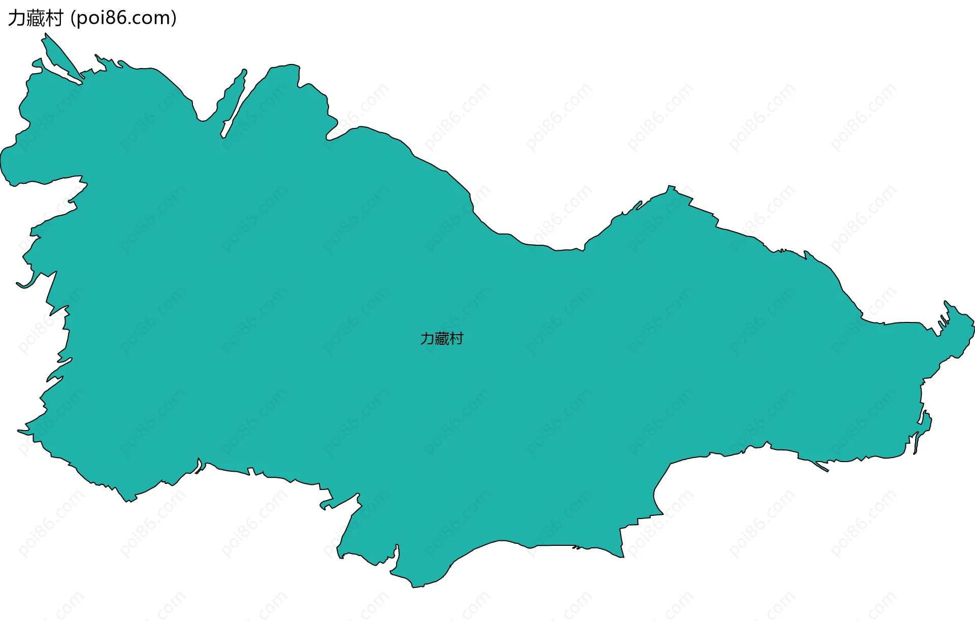 力藏村边界地图