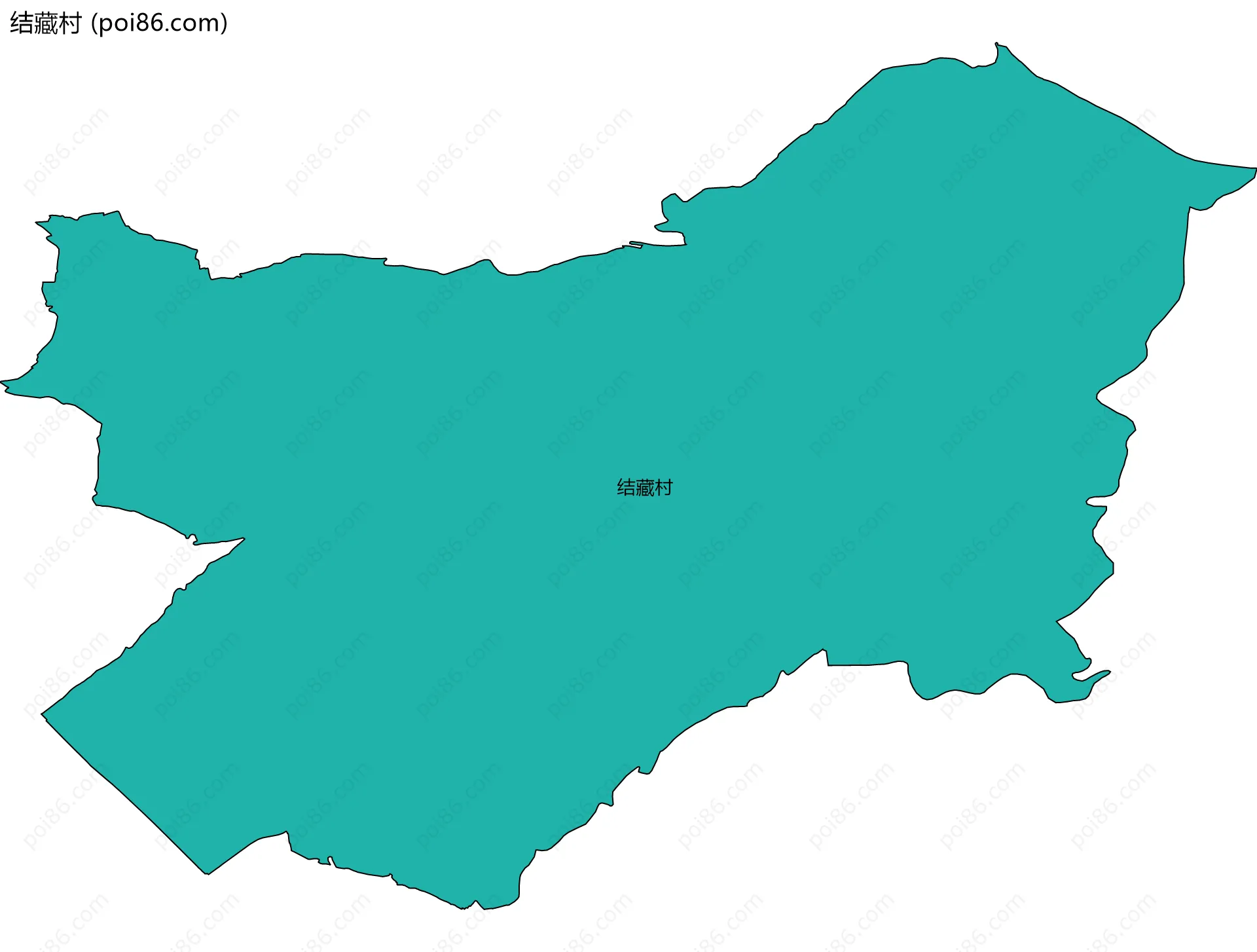 结藏村边界地图