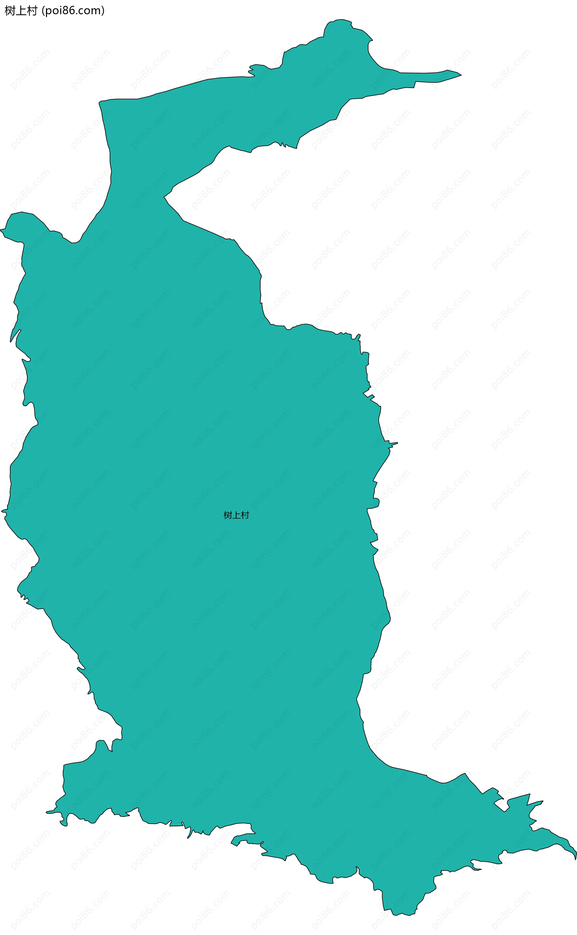 树上村边界地图