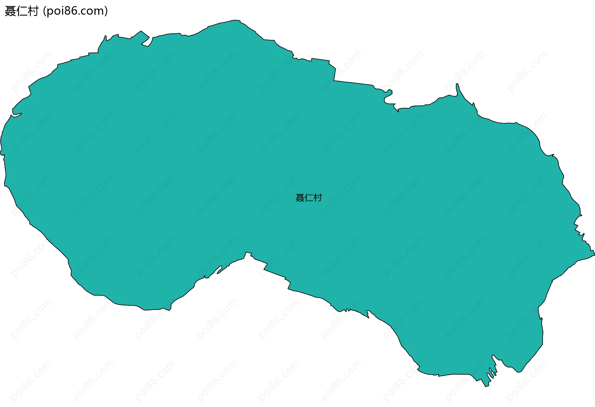 聂仁村边界地图