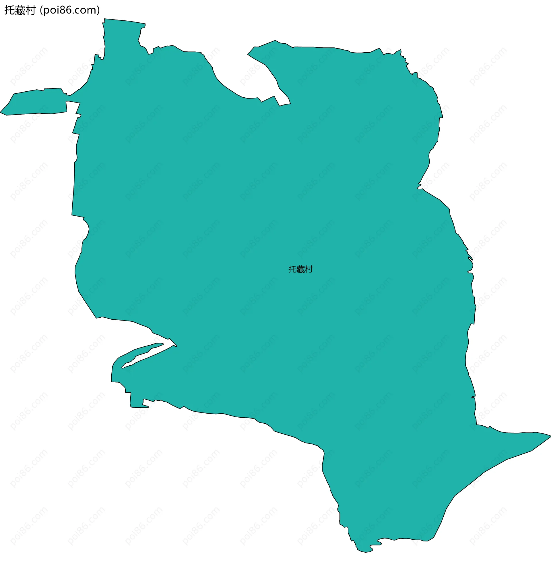 托藏村边界地图