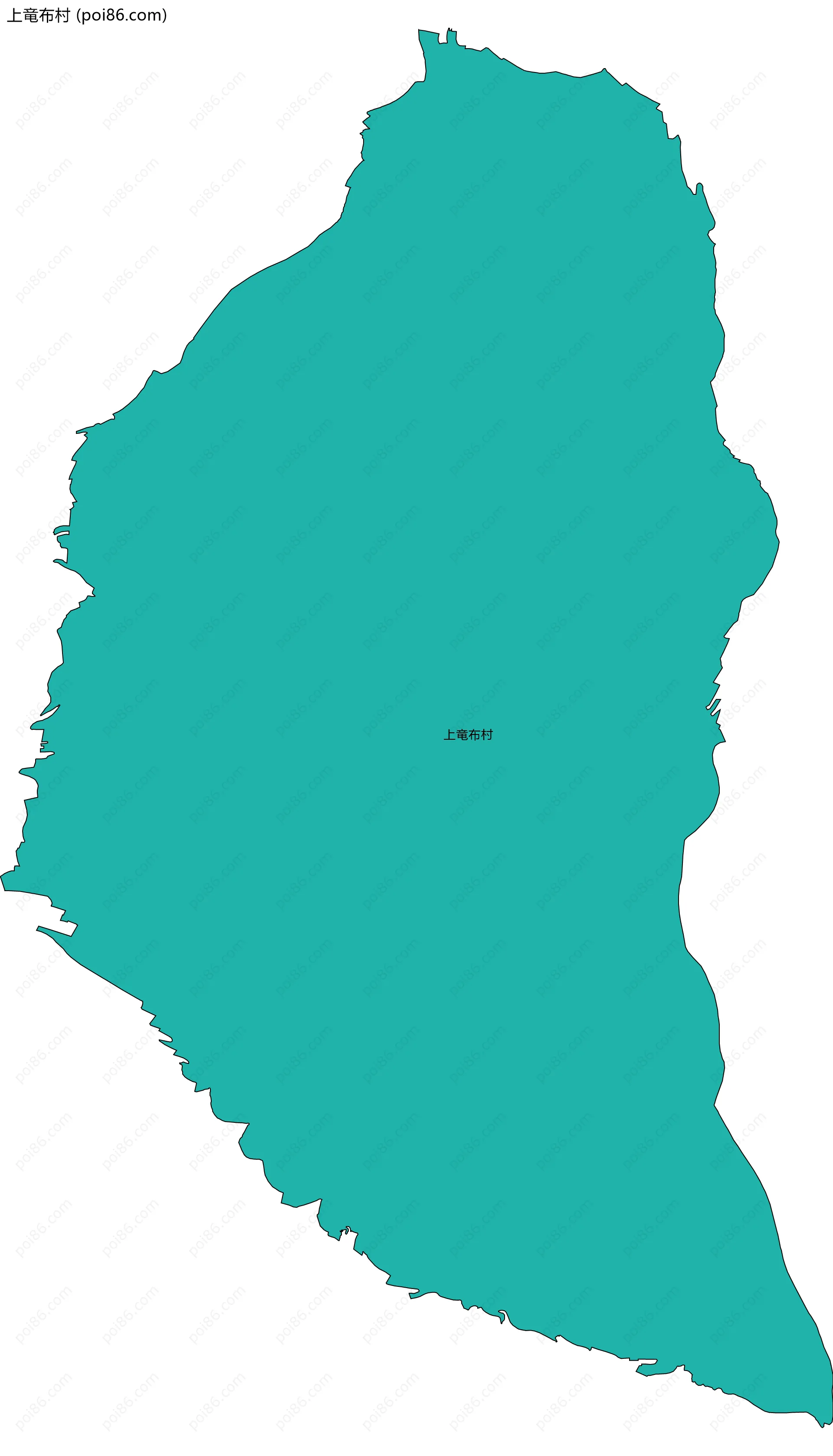 上竜布村边界地图