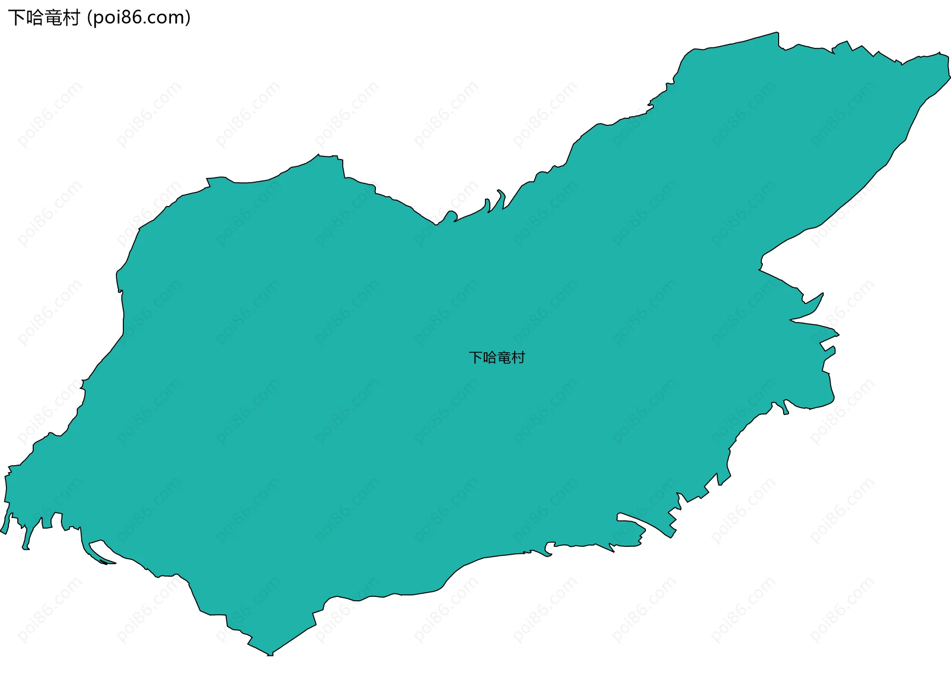 下哈竜村边界地图