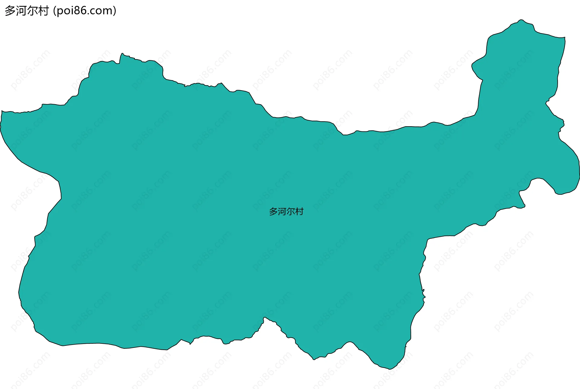 多河尔村边界地图