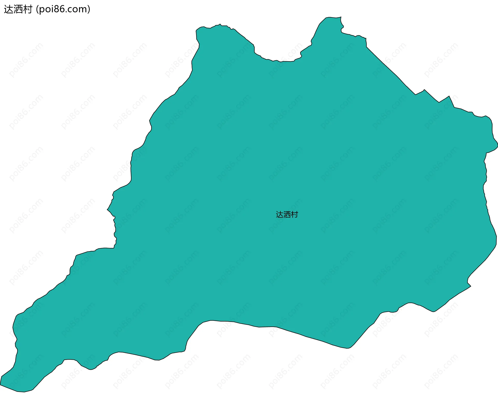 达洒村边界地图