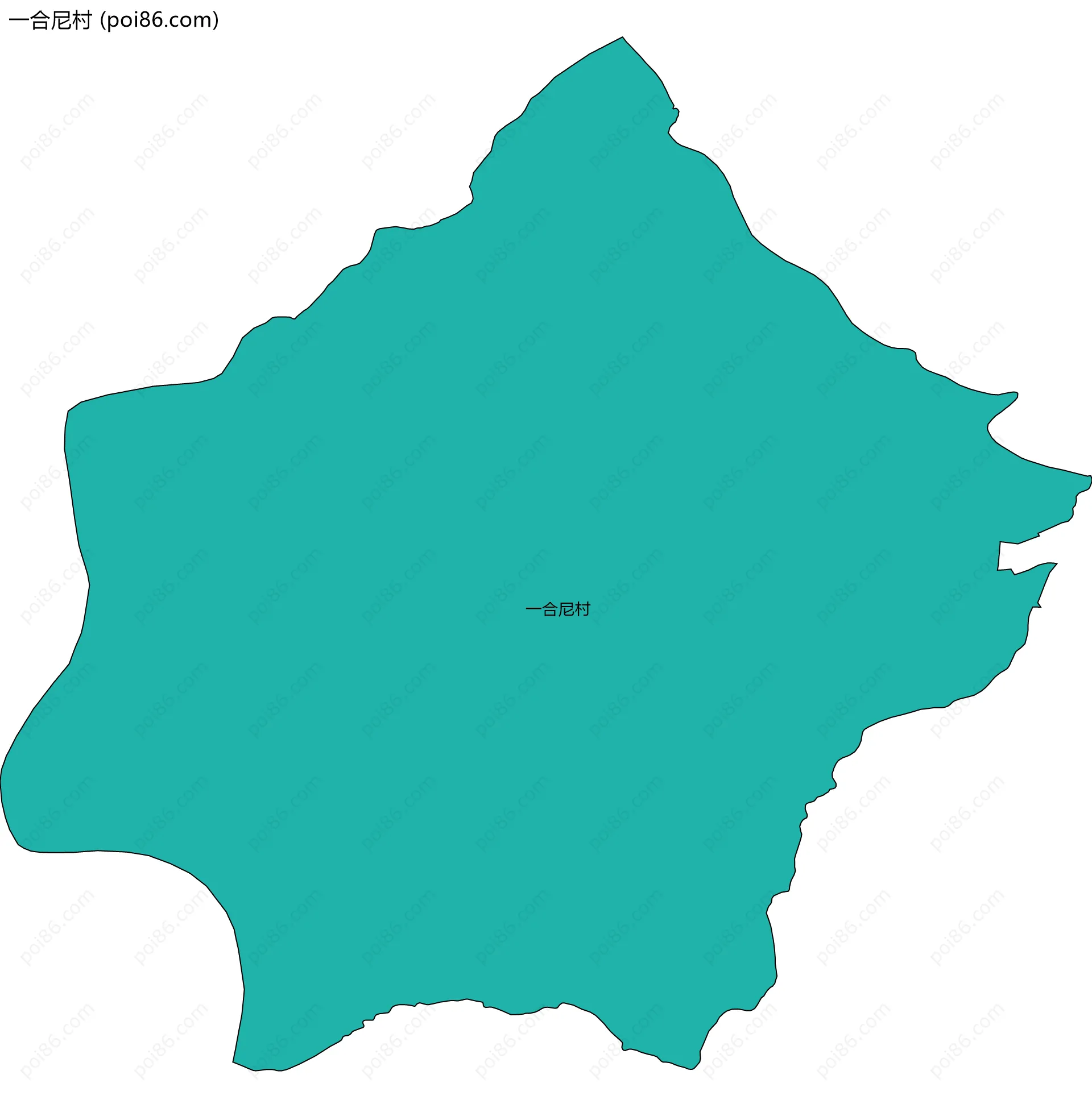 一合尼村边界地图