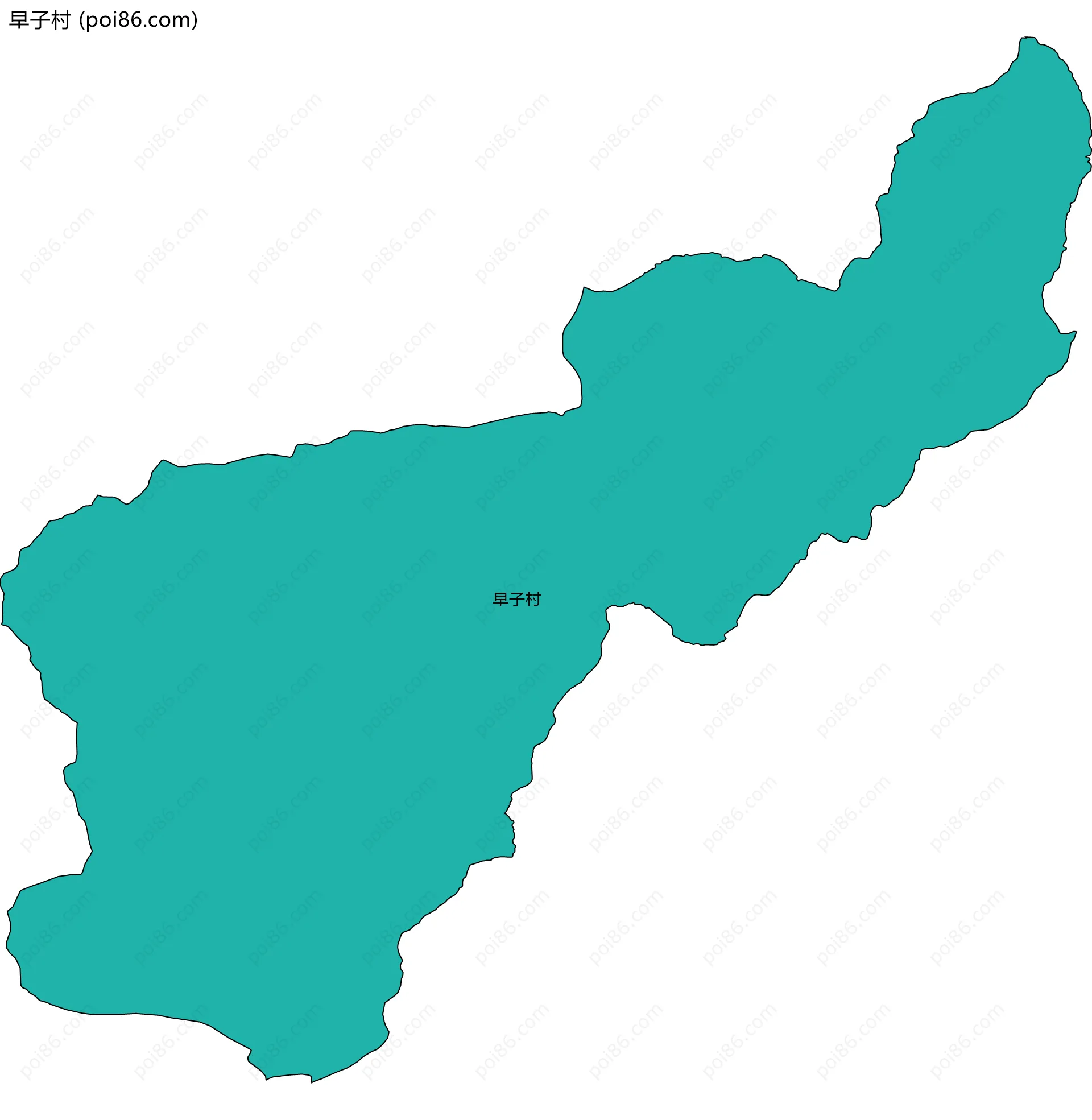 早子村边界地图