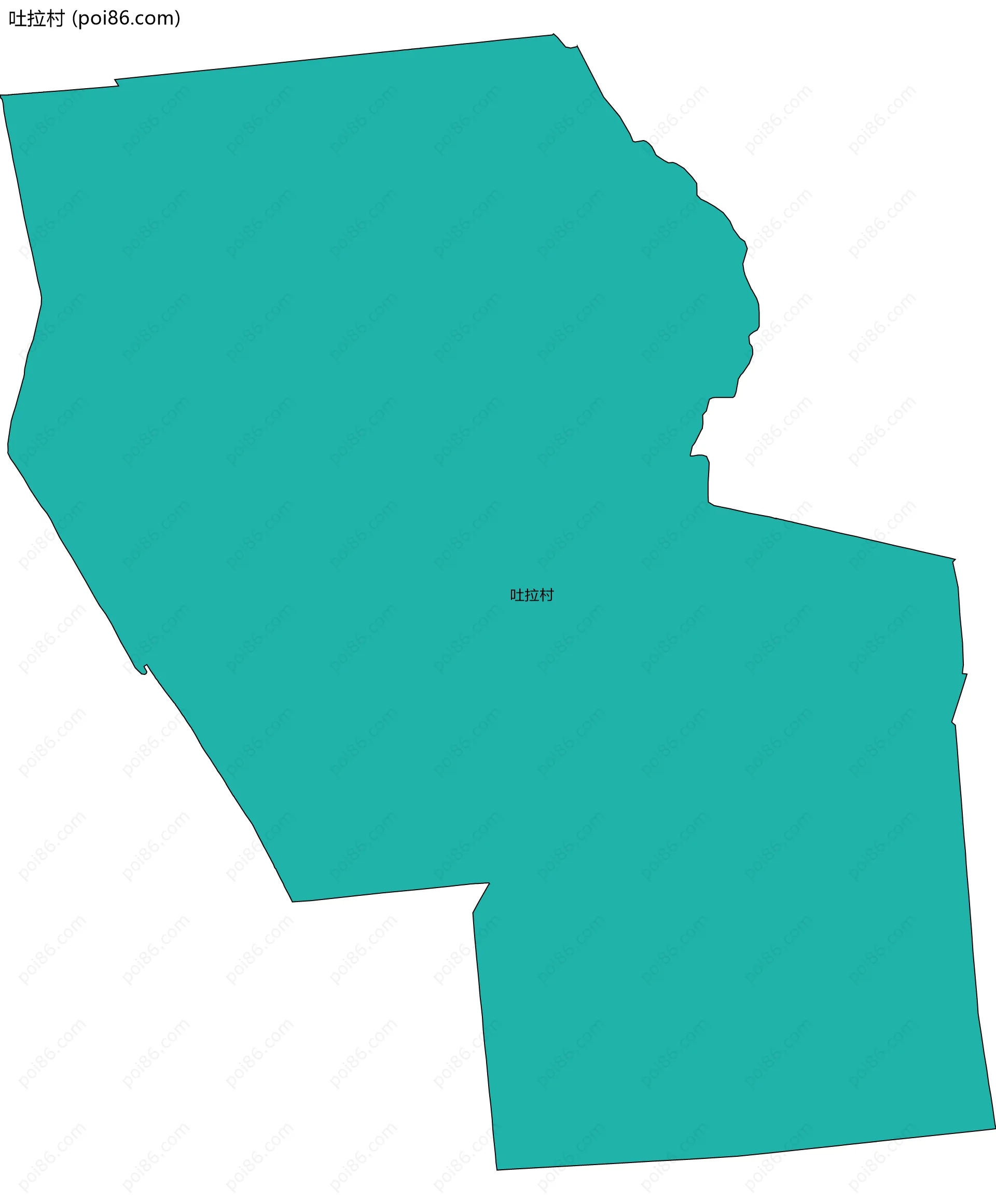 吐拉村边界地图